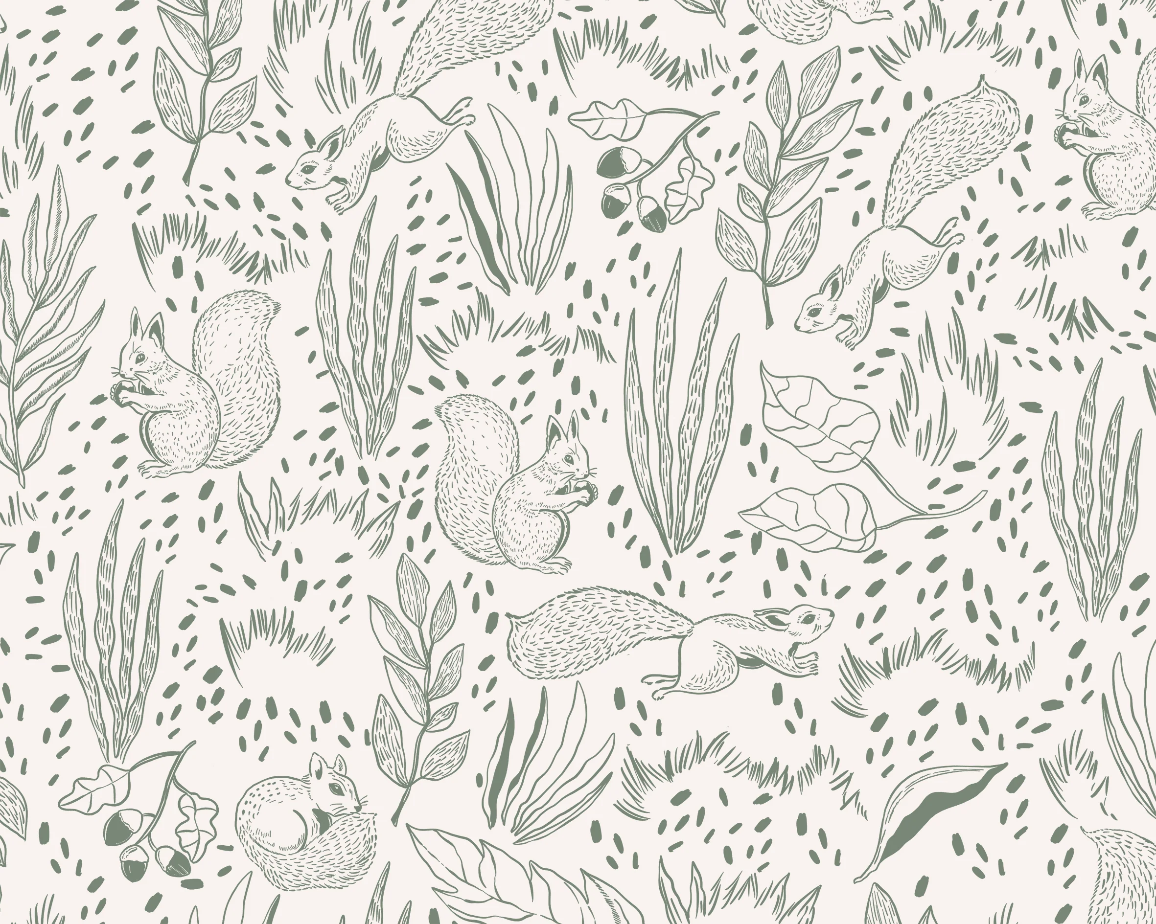 Acorn Wallpaper Sample - Image 2