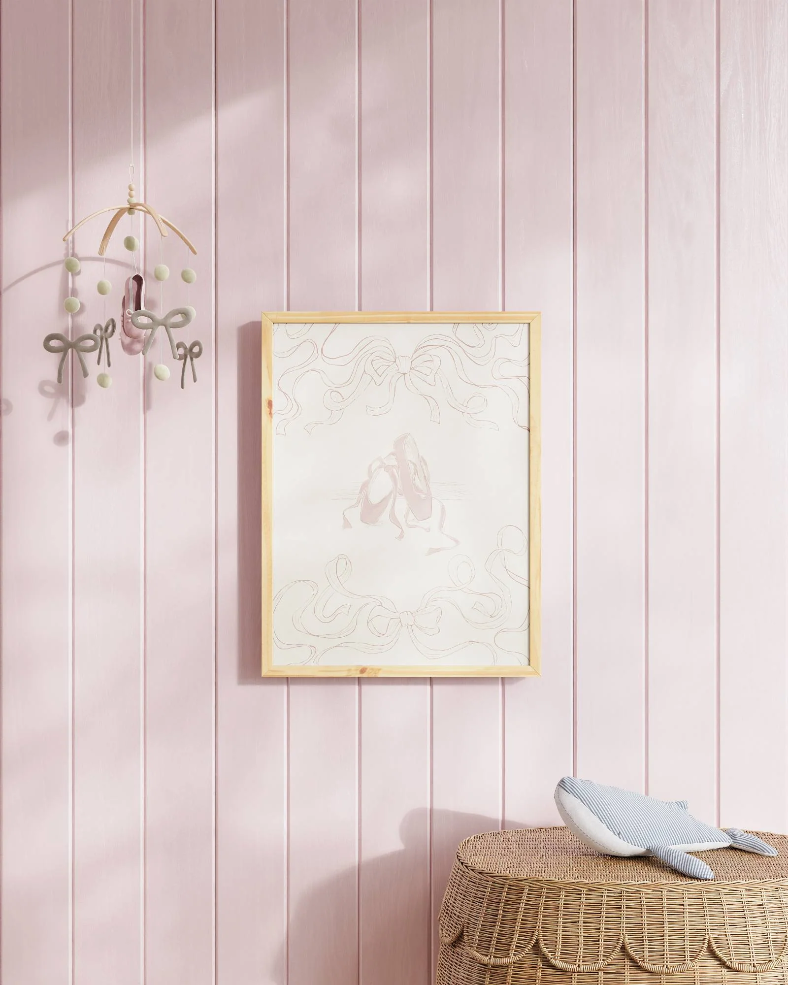 Ballet Slippers Framed Wall Art