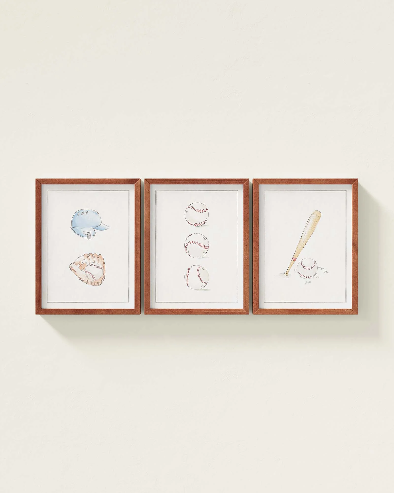 Bases Loaded Framed Wall Art Set - Image 10