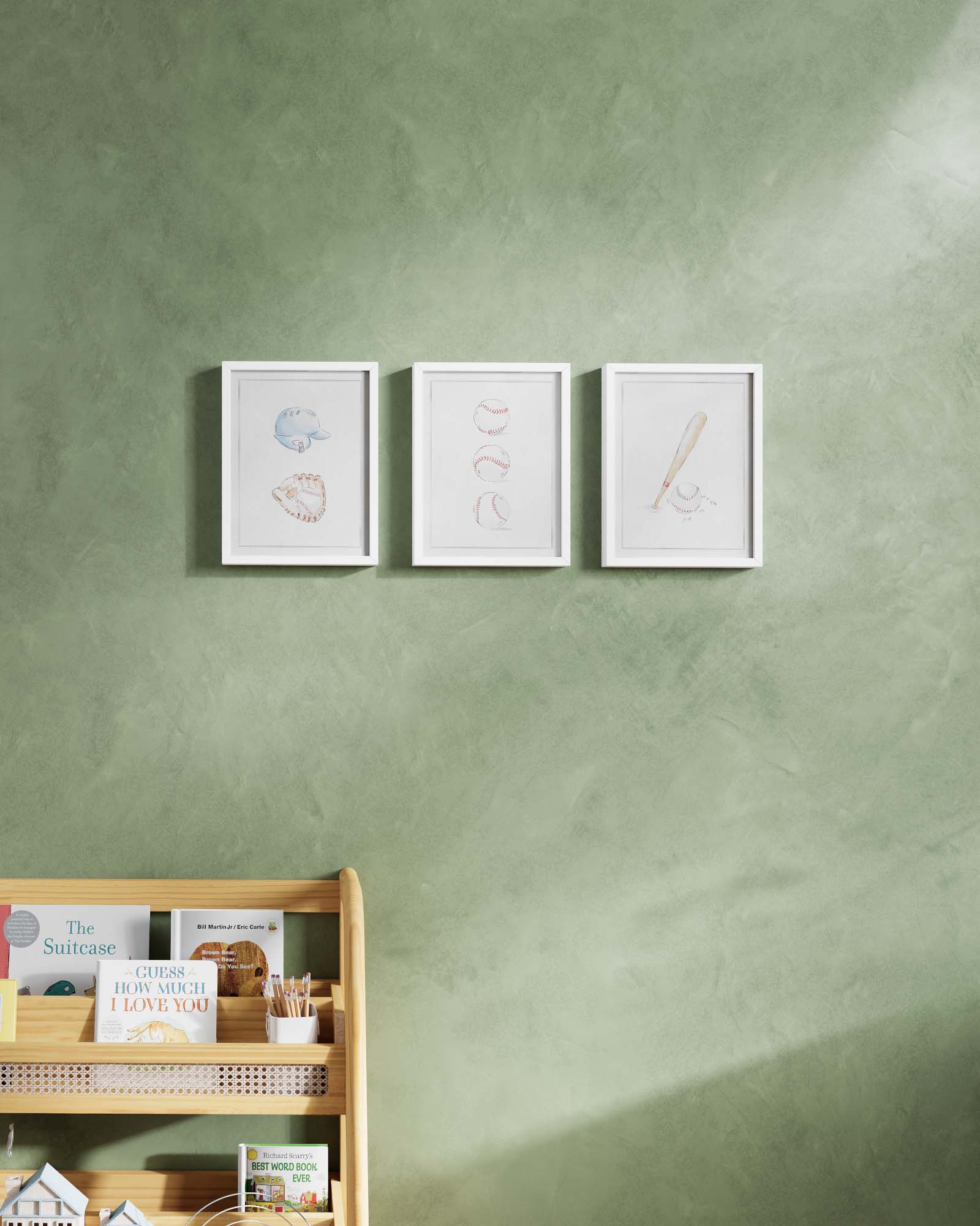 Bases Loaded Framed Wall Art Set - Image 11