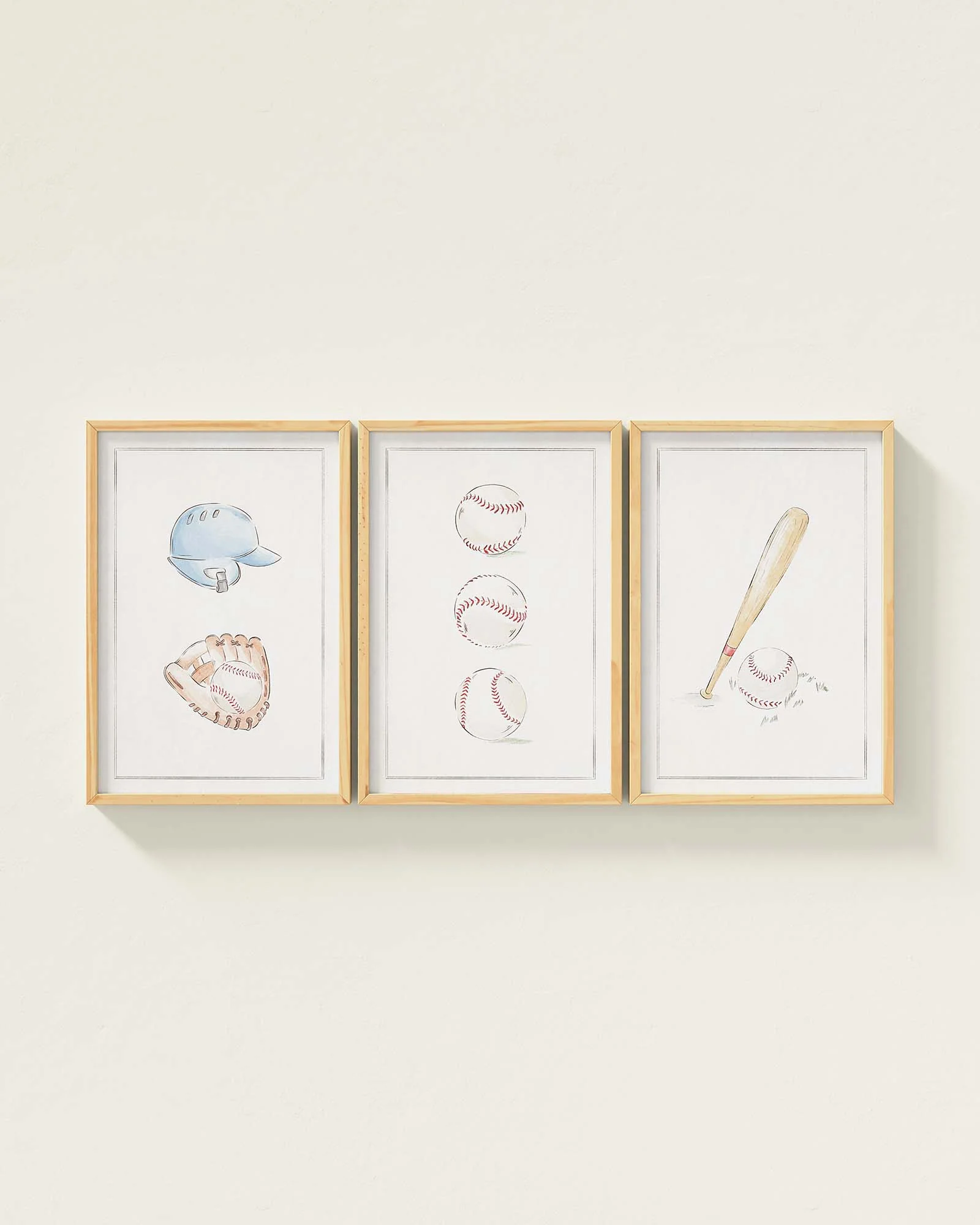 Bases Loaded Framed Wall Art Set - Image 2