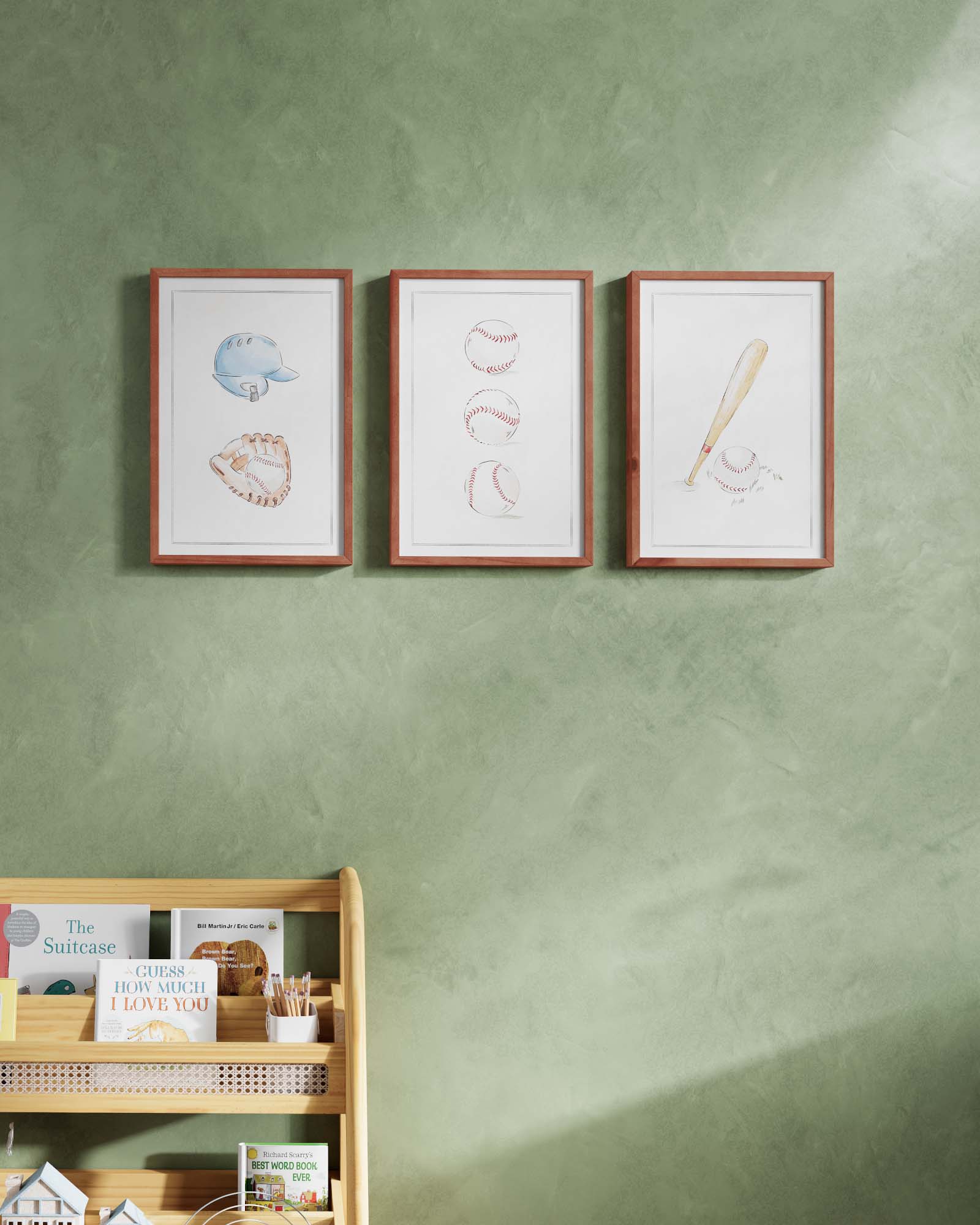 Bases Loaded Framed Wall Art Set - Image 3