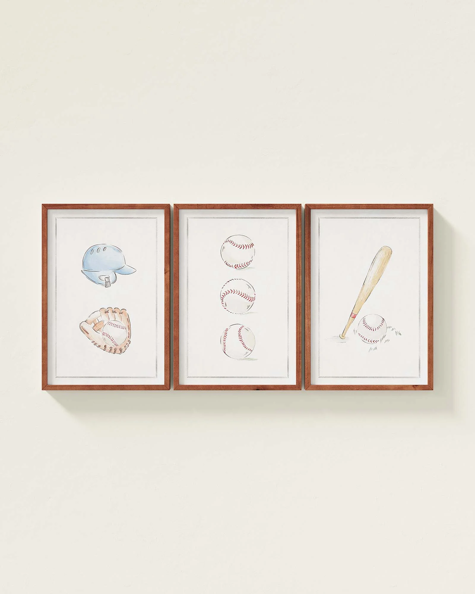 Bases Loaded Framed Wall Art Set - Image 4