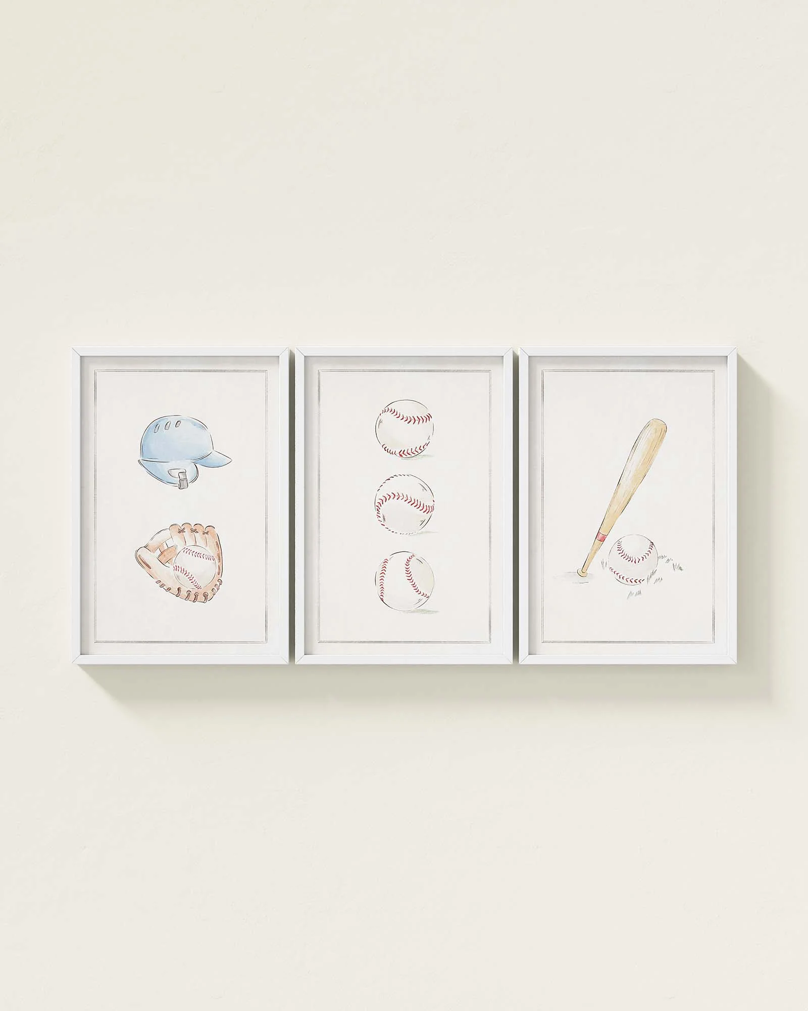 Bases Loaded Framed Wall Art Set - Image 6