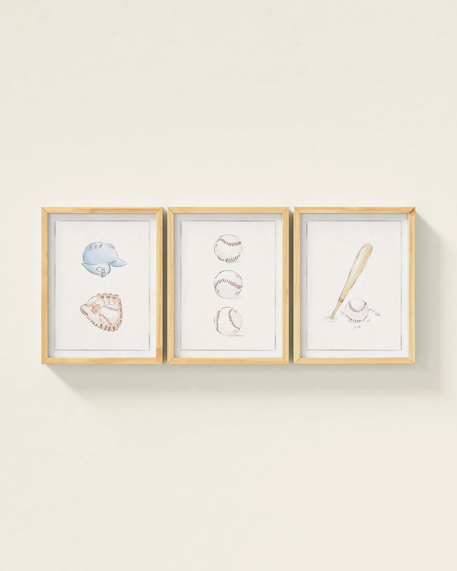 Bases Loaded Framed Wall Art Set - Image 8