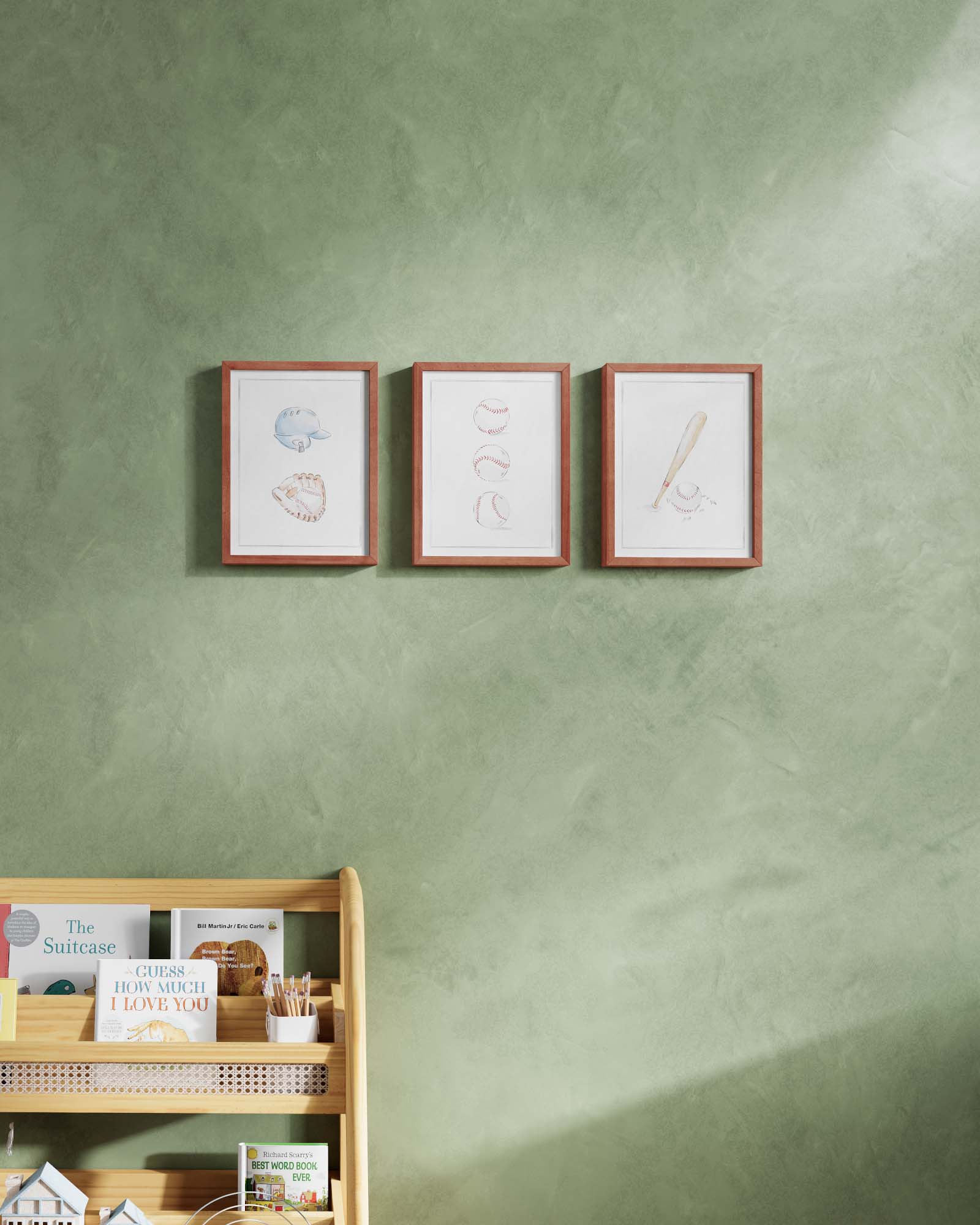 Bases Loaded Framed Wall Art Set - Image 9