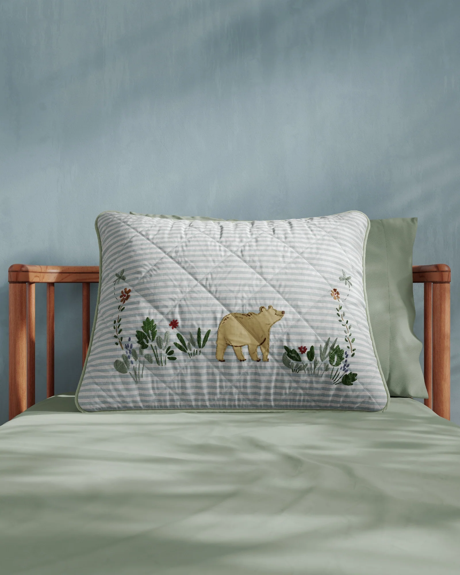Bear Cub Personalized Twin Sham - Image 2