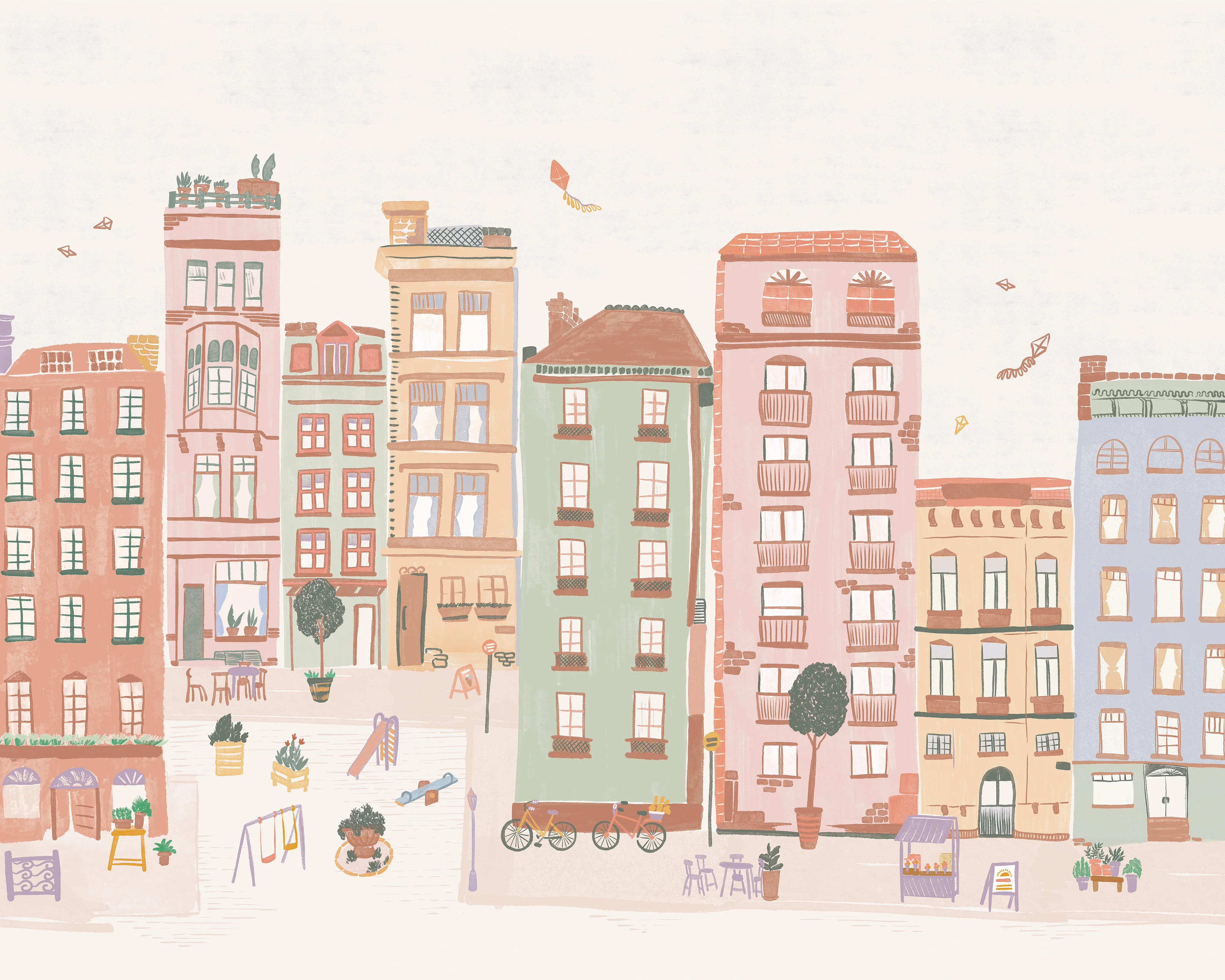 Block Party Wall Mural - Image 3