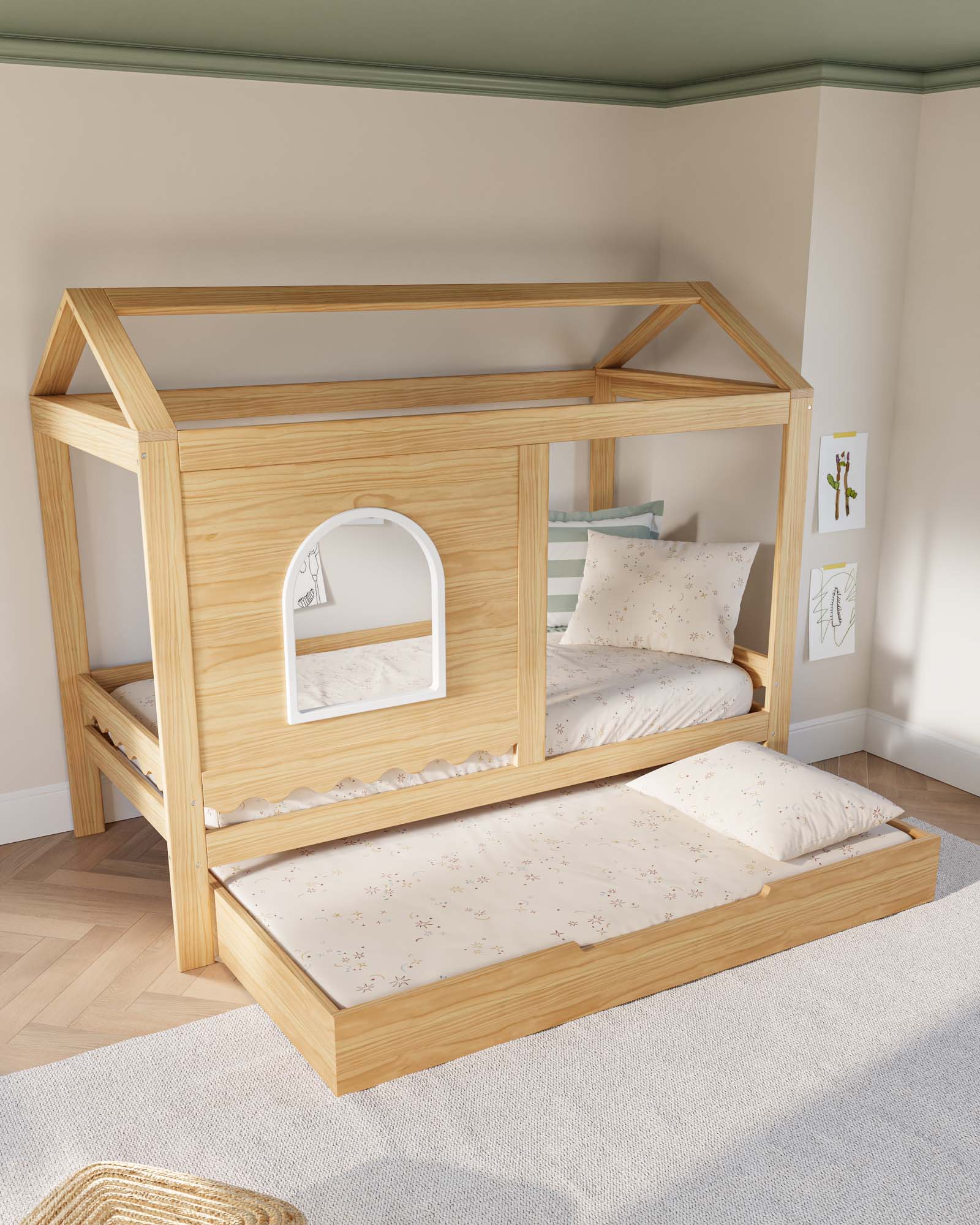 Bungalow Playhouse Kids Bed - Image 4
