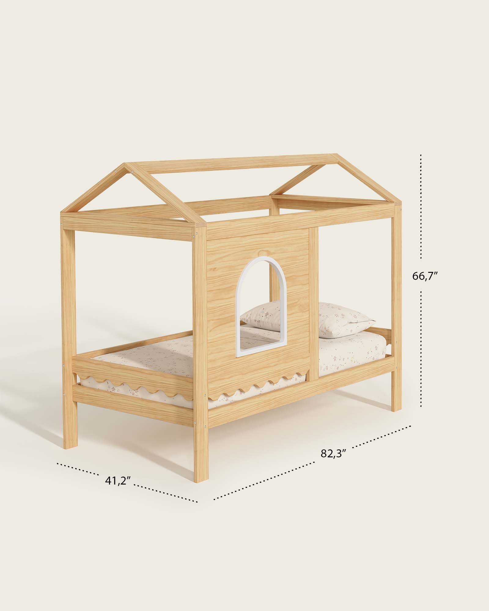 Bungalow Playhouse Kids Bed - Image 7