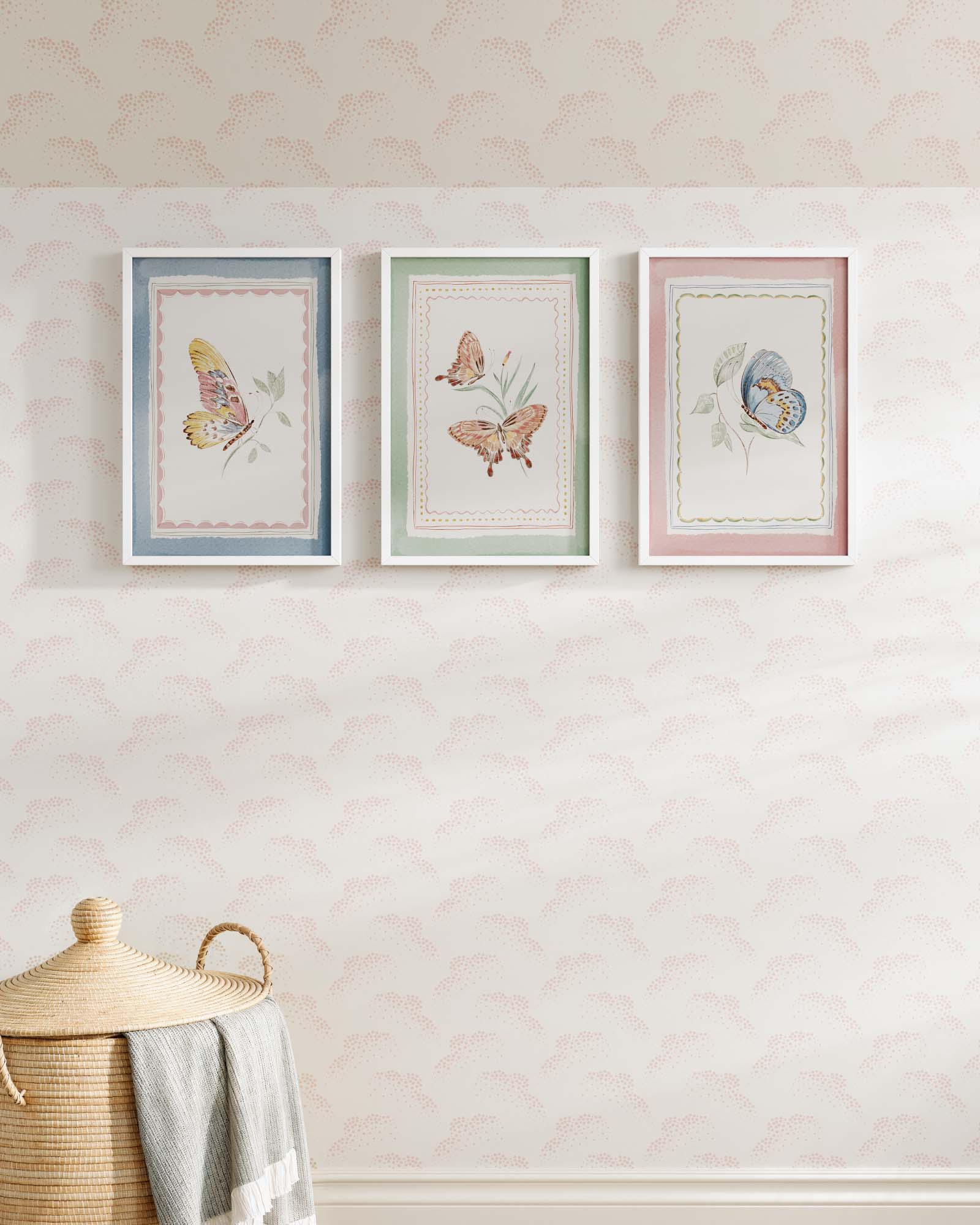 Butterfly Garden Framed Wall Art Set - Image 3