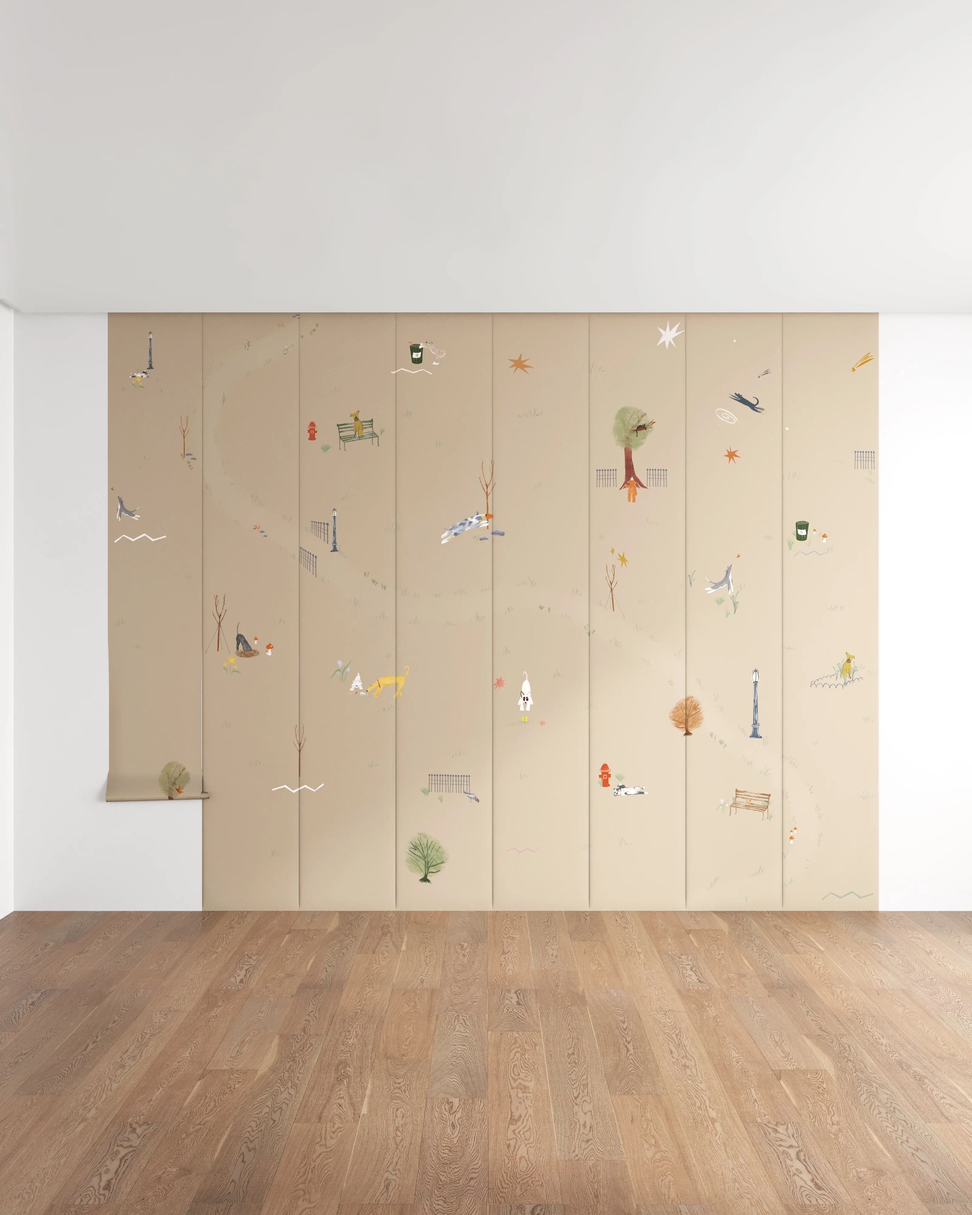 Central Park Dogs Wall Mural - Image 15