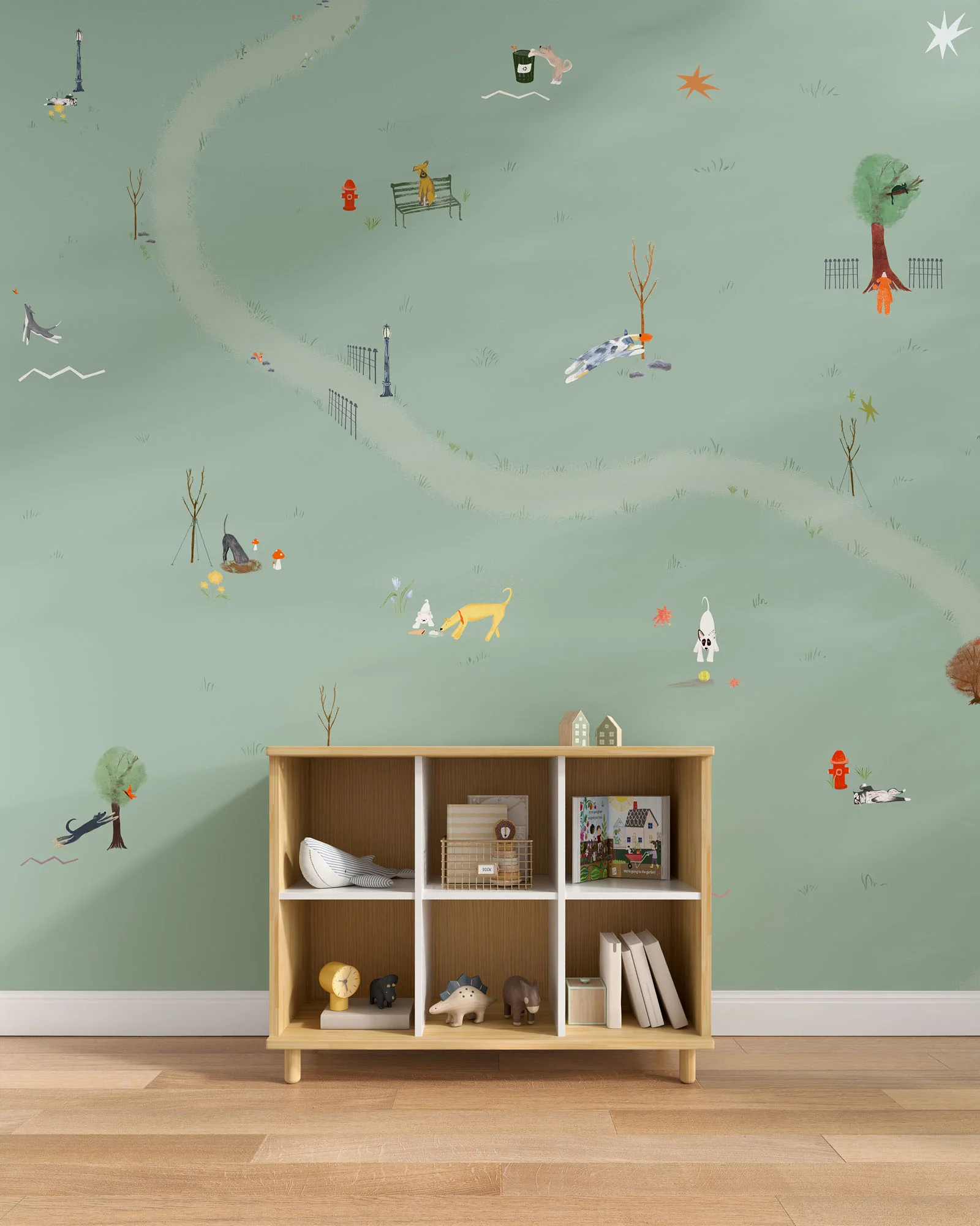 Central Park Dogs Wall Mural - Image 3