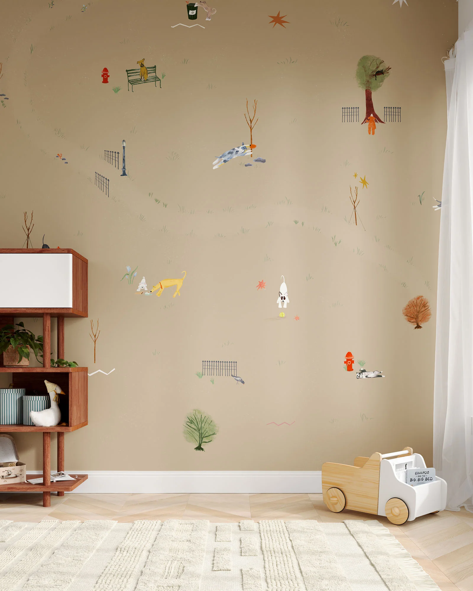 Central Park Dogs Wall Mural - Image 8