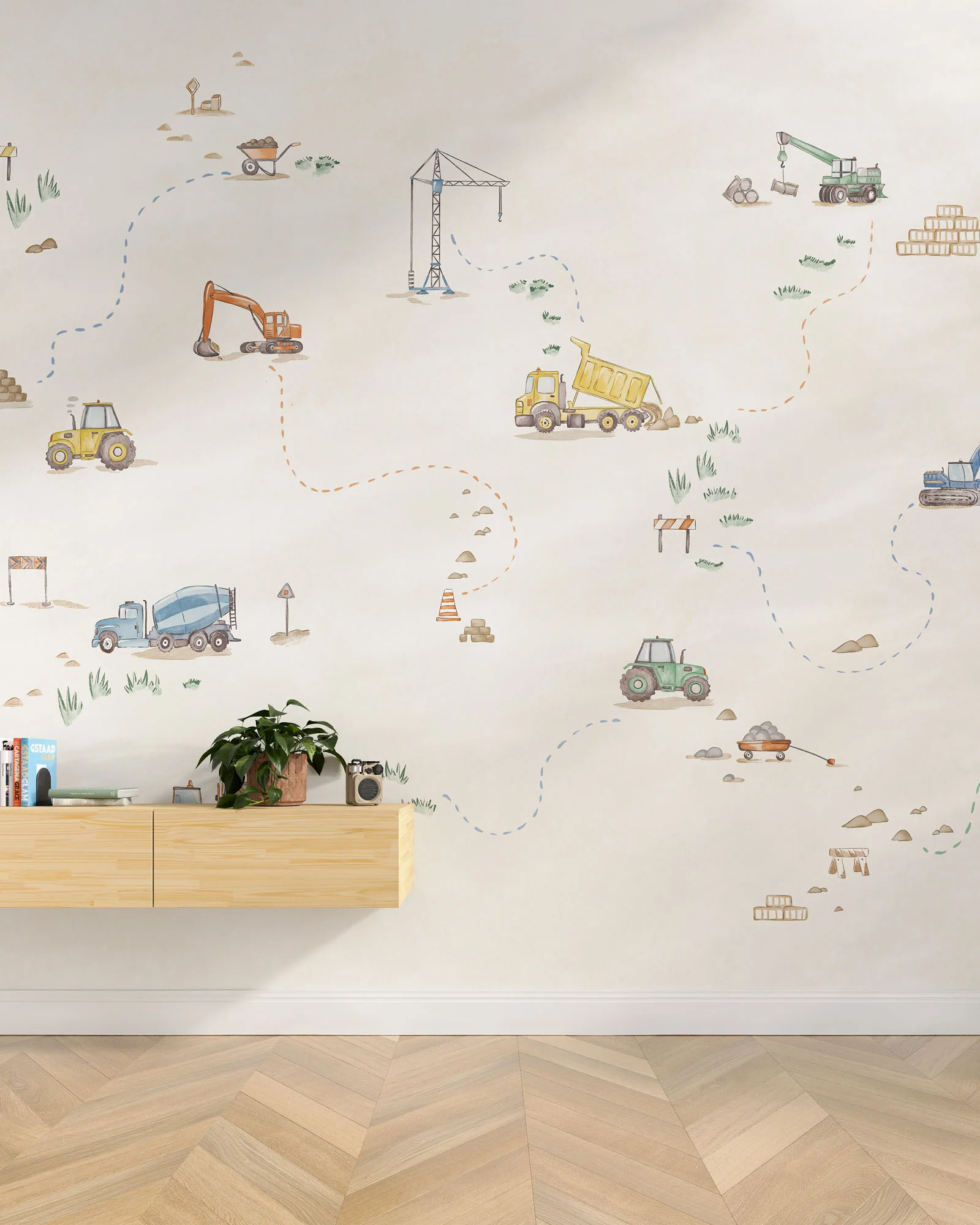 Construction Crew Wall Mural - Image 2