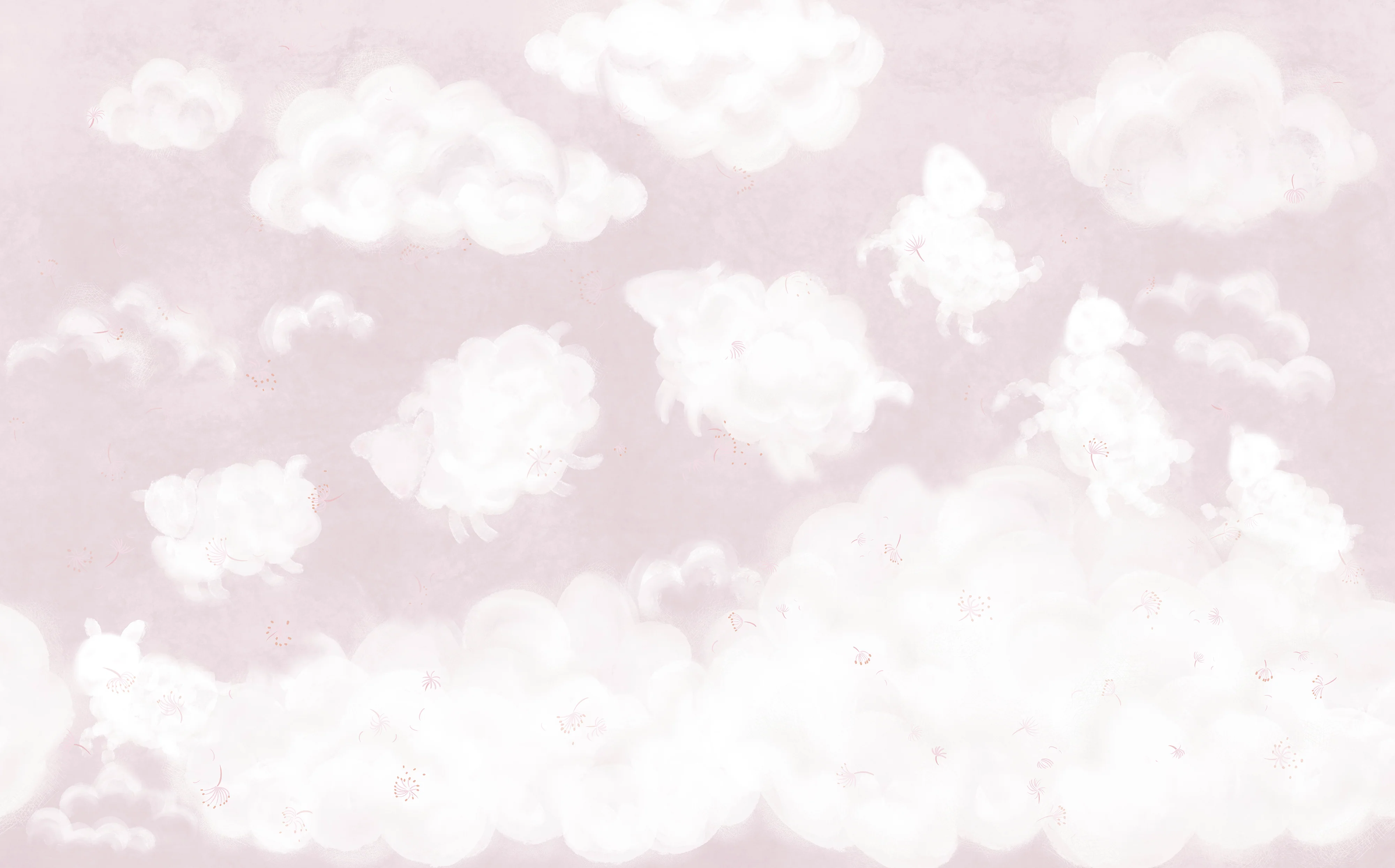 Counting Sheep Wall Mural Sample - Image 2
