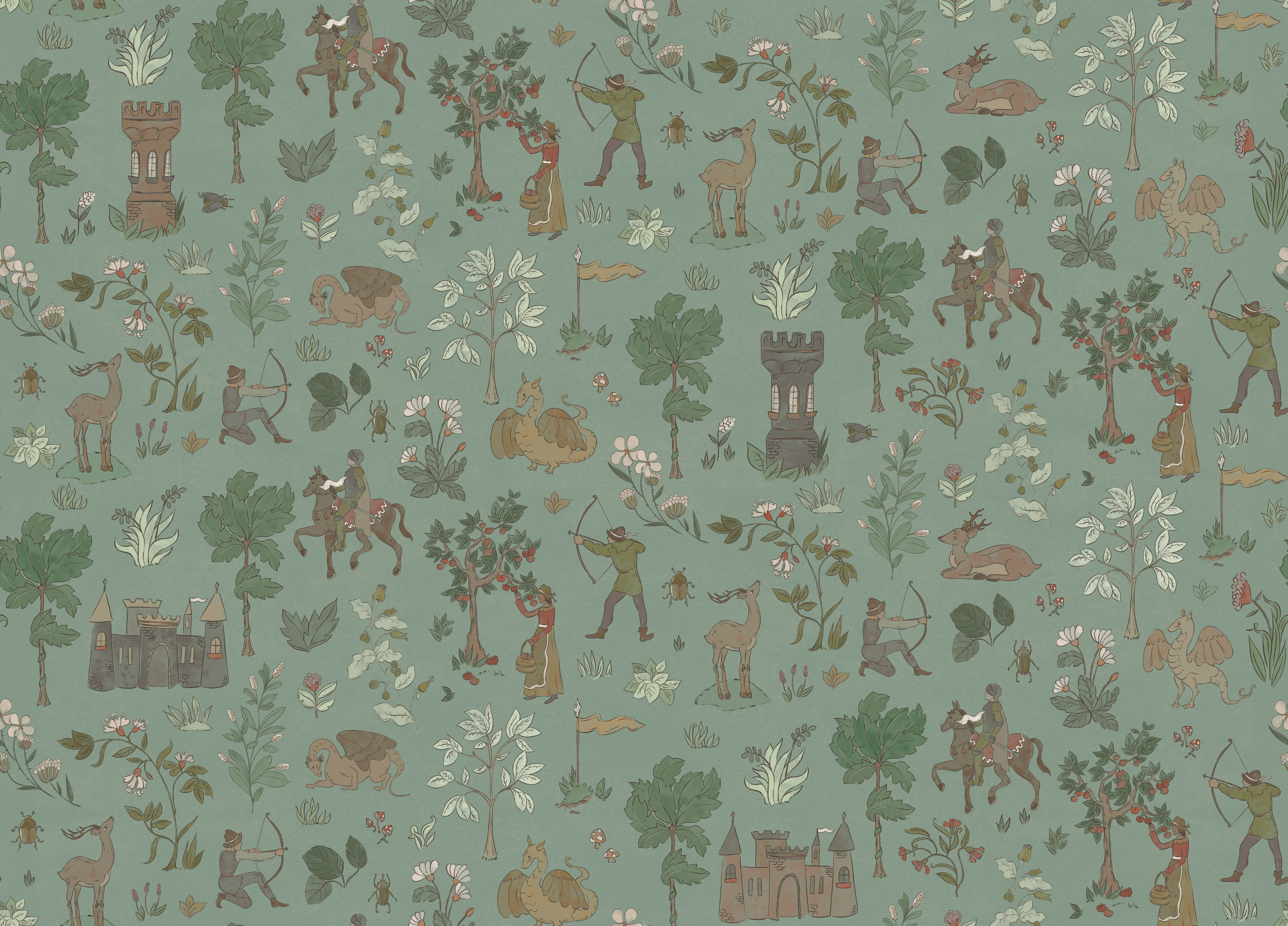 Dragon's Glen Wallpaper Sample