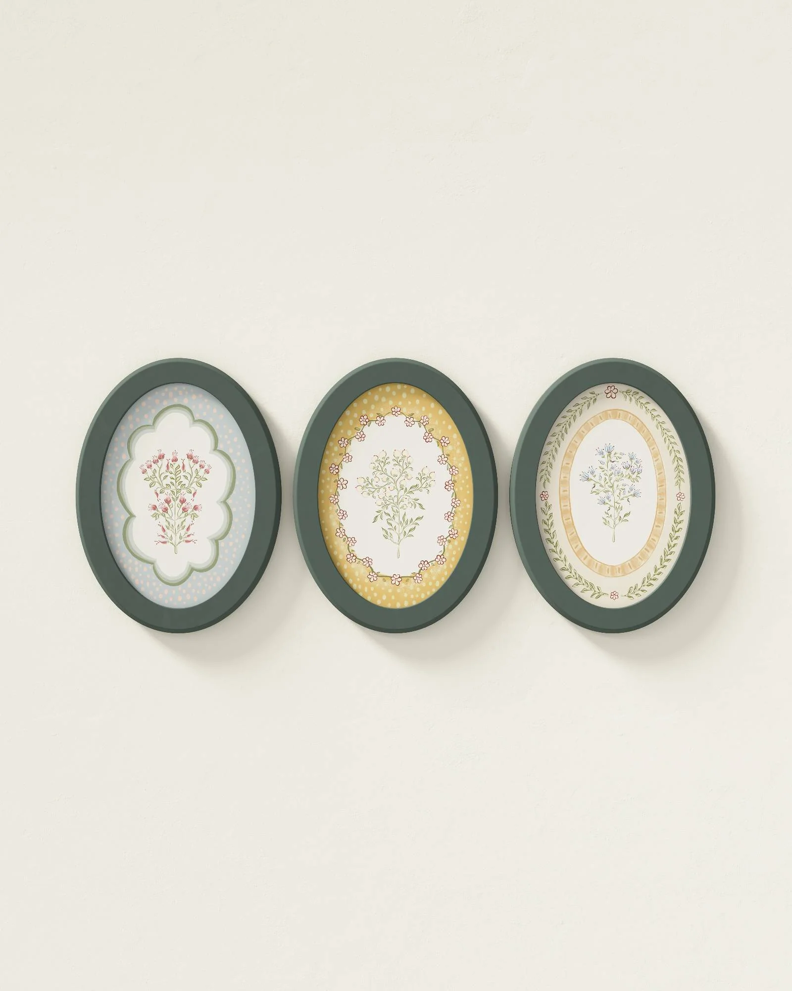 Fall Florals Oval Wall Art Set - Image 4