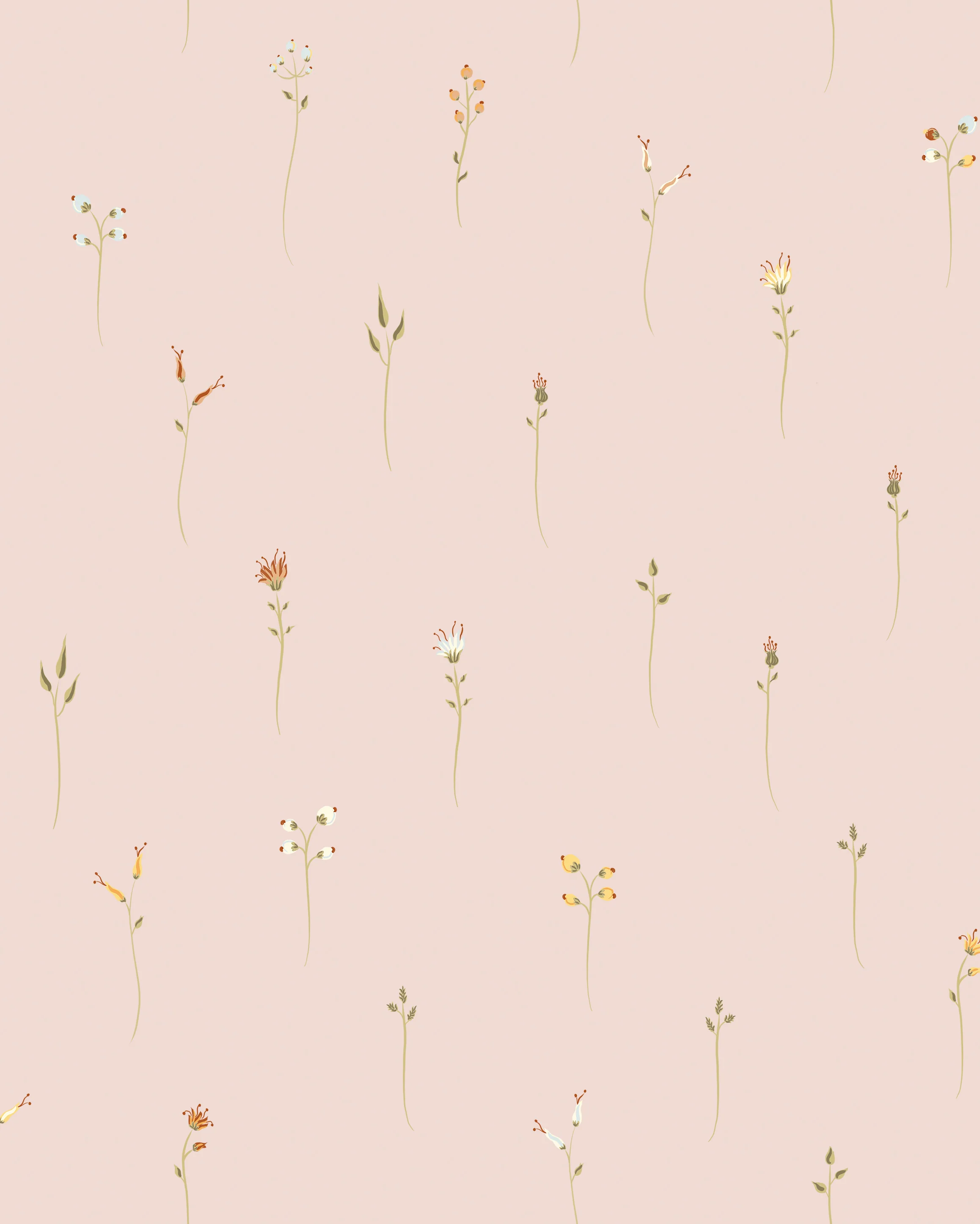 Floral Rain Wallpaper Sample - Image 2