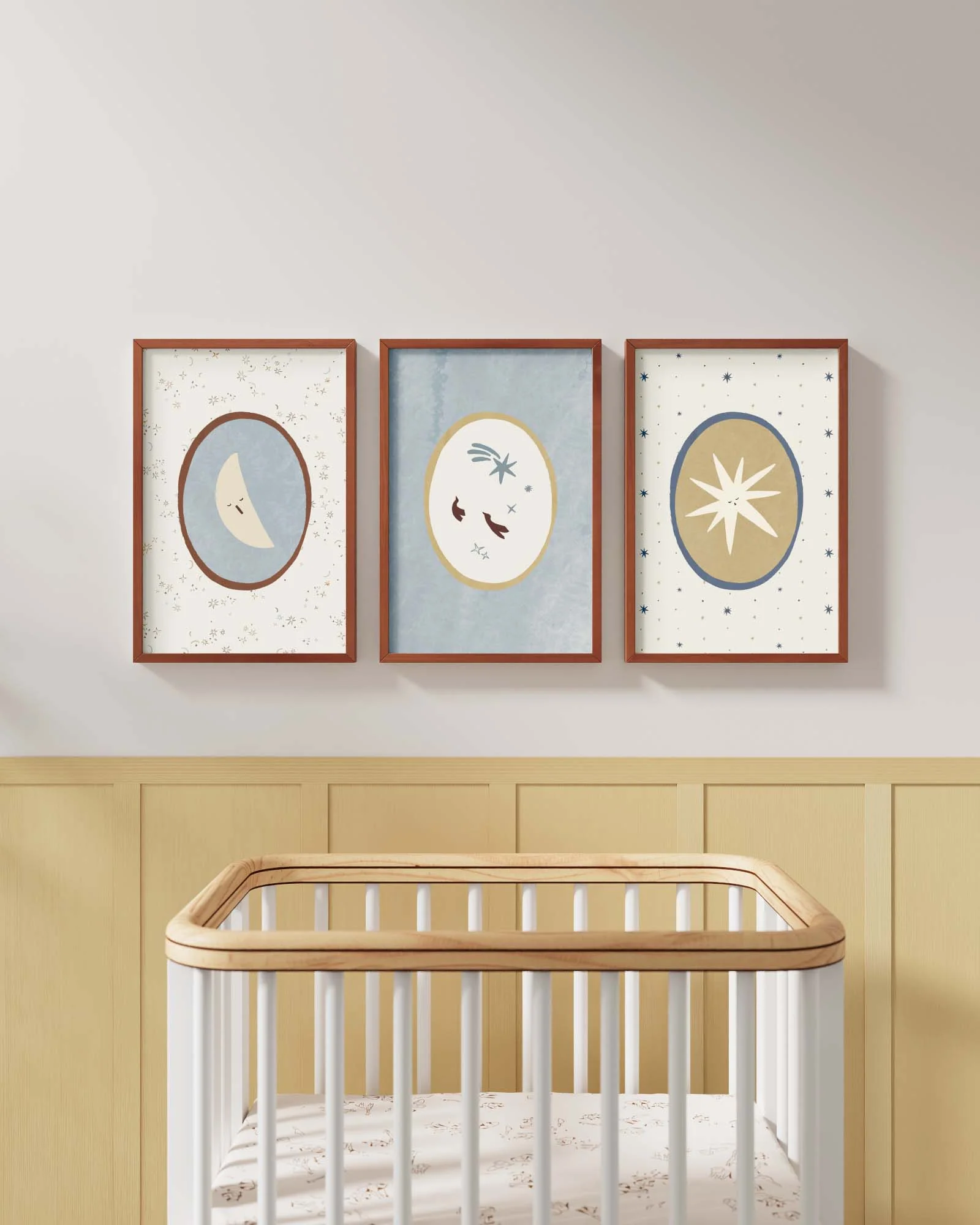 Folk Poetry Framed Wall Art Set - Image 3