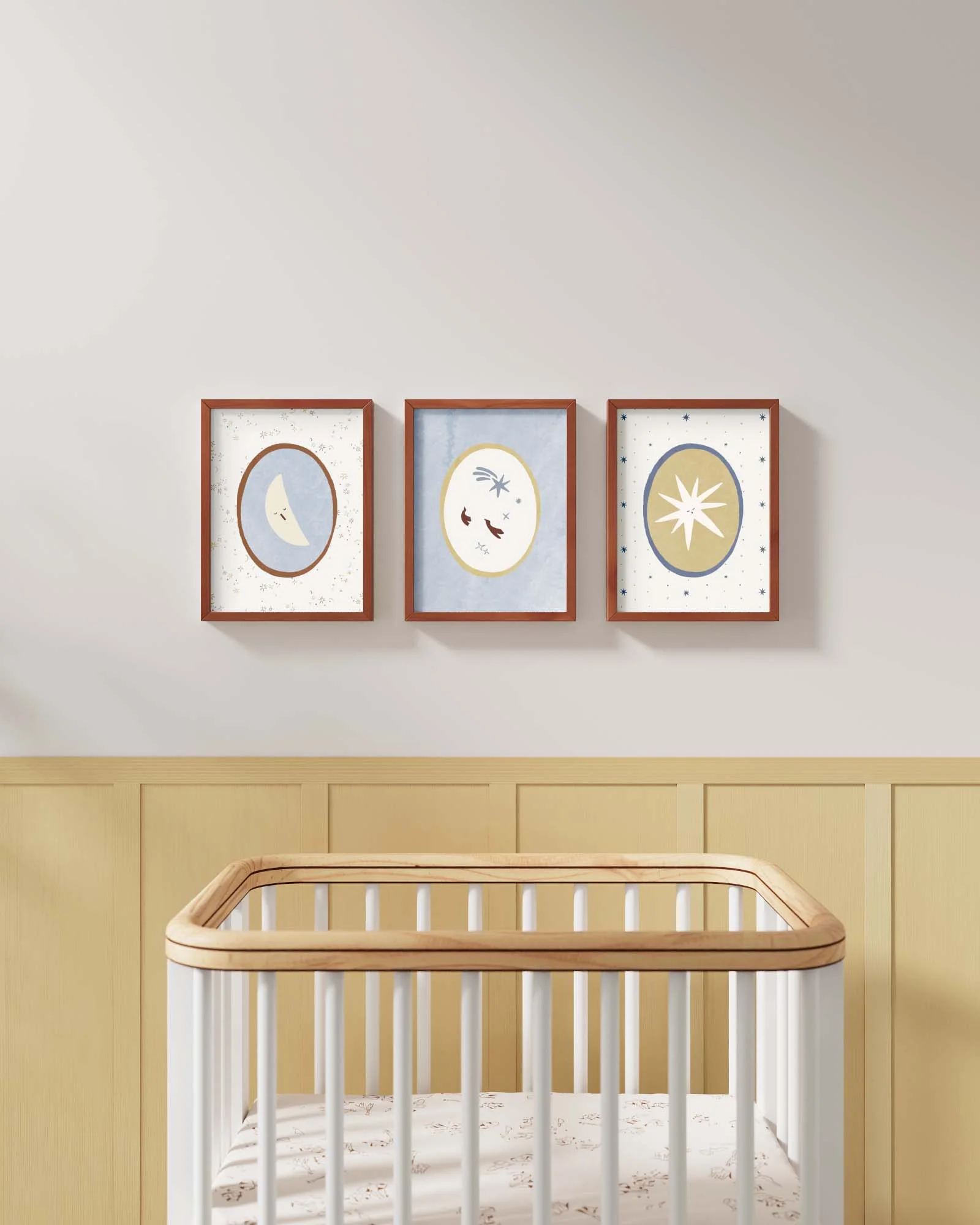Folk Poetry Framed Wall Art Set - Image 4