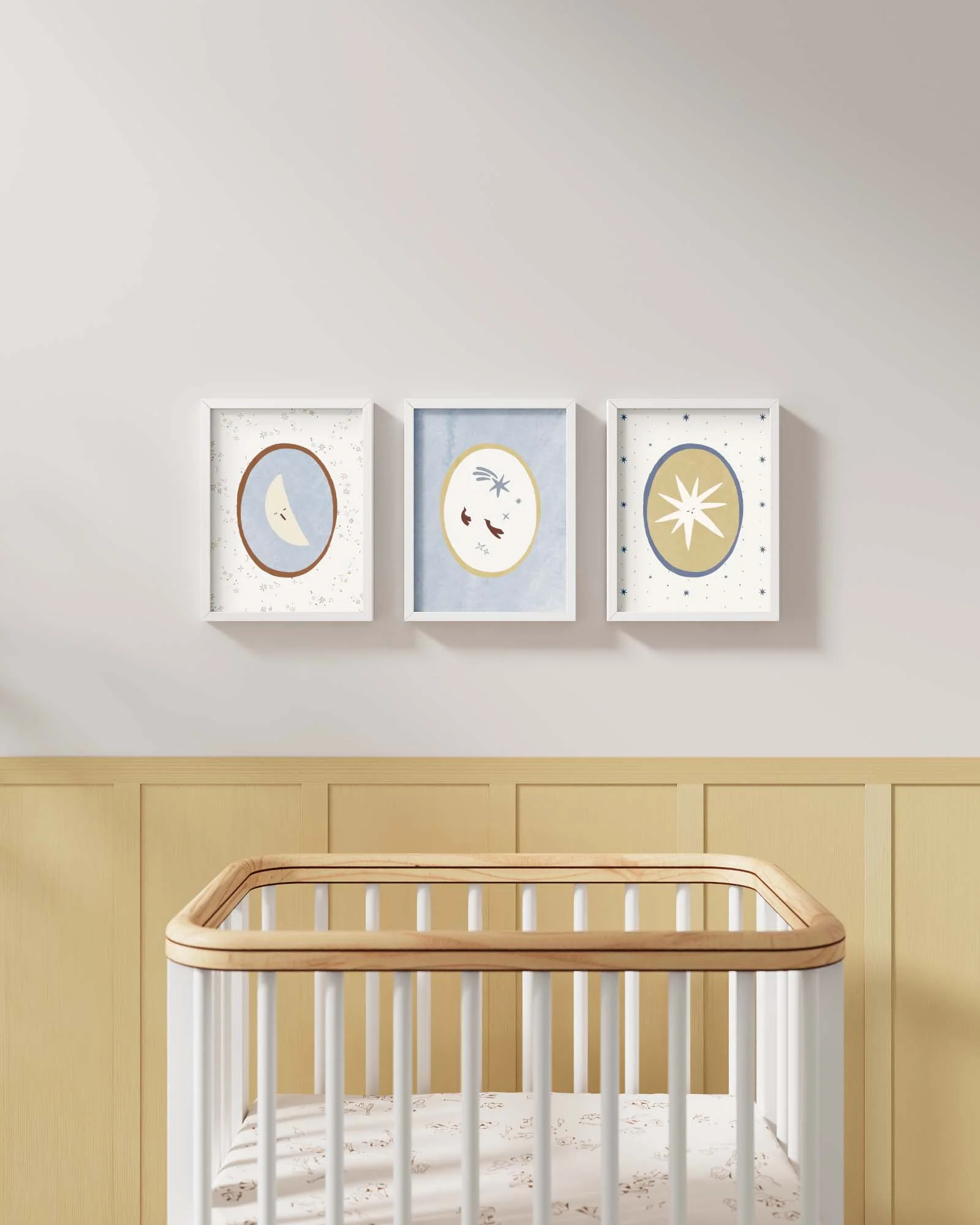 Folk Poetry Framed Wall Art Set - Image 5