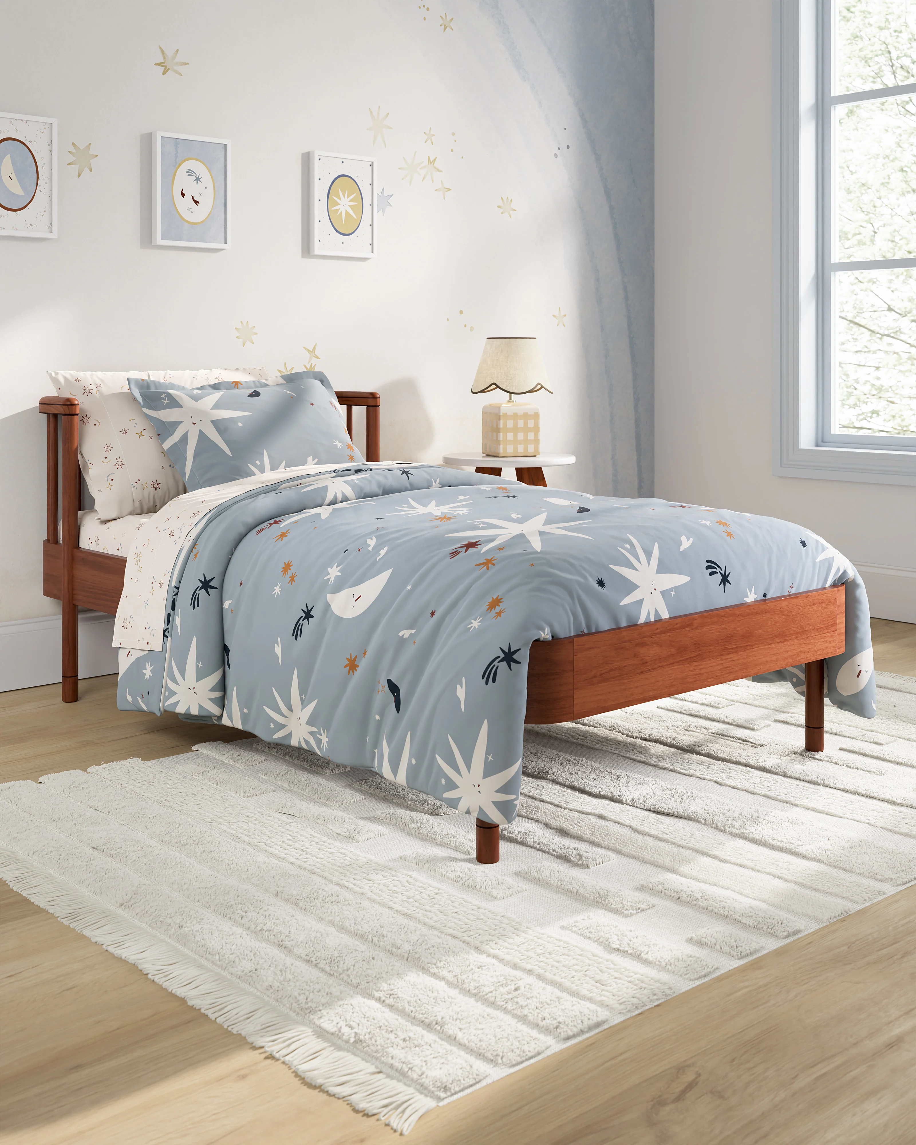 Folk Poetry Twin Duvet Cover Set - Image 3