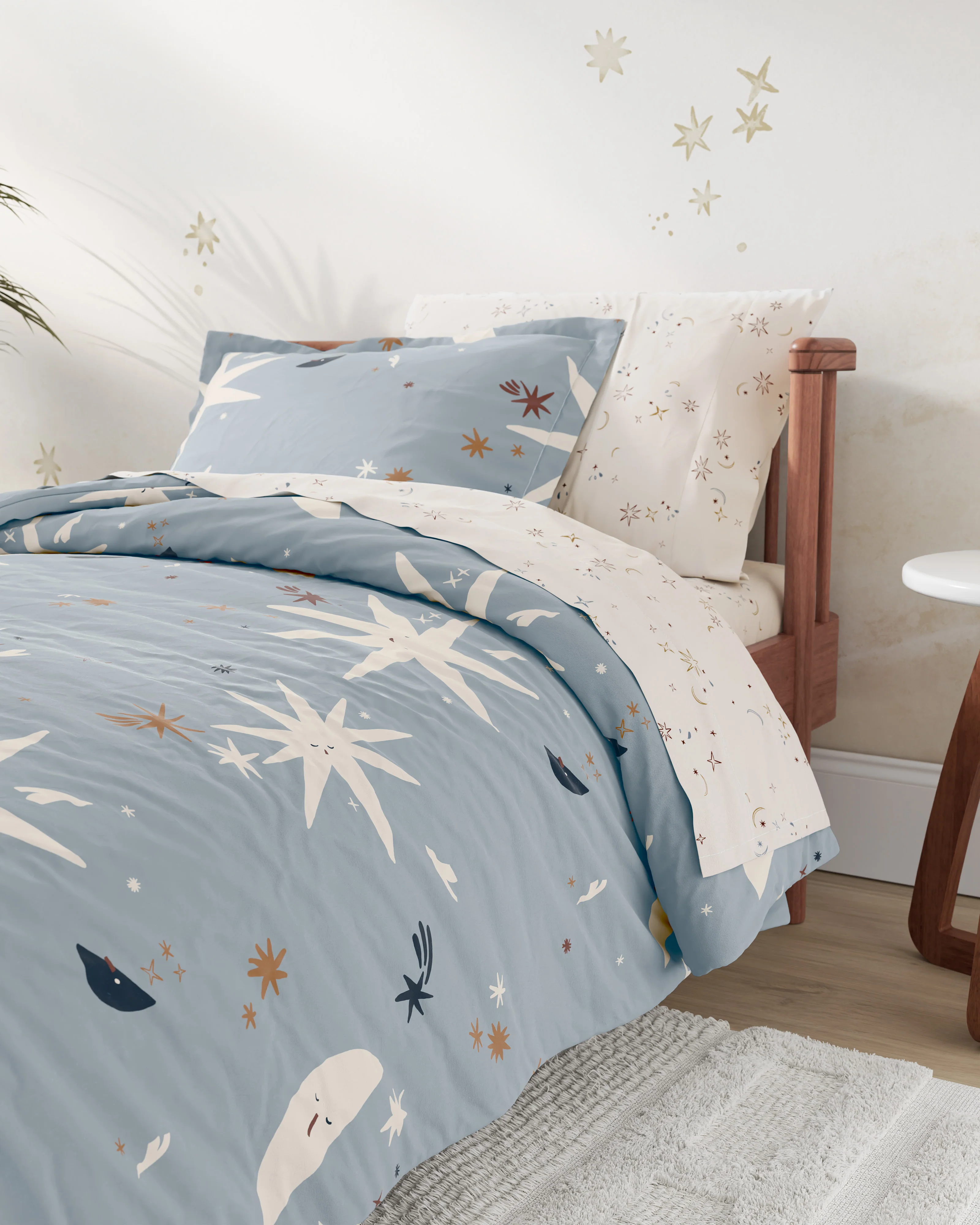 Folk Poetry Twin Duvet Cover Set - Image 4