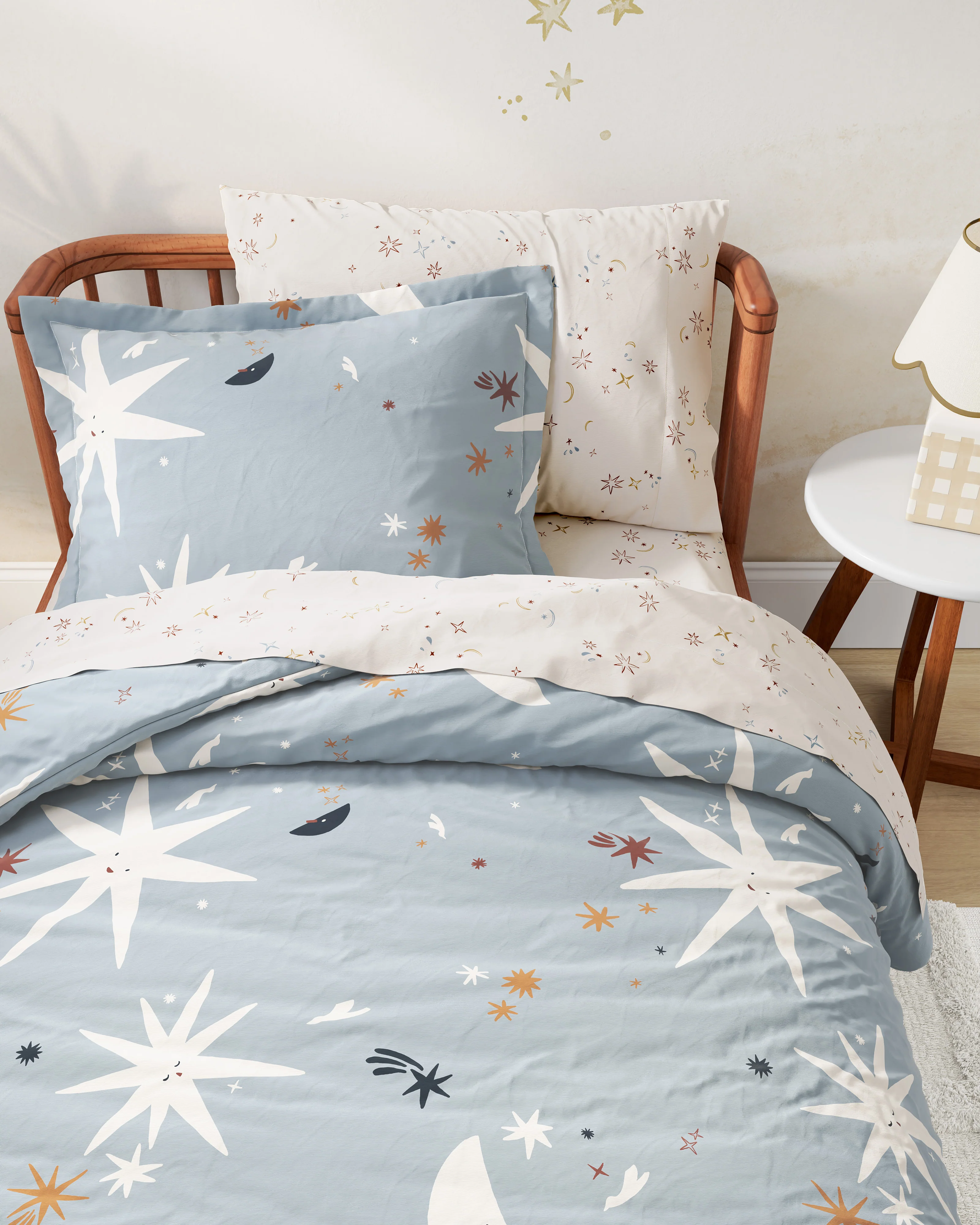 Folk Poetry Twin Duvet Cover Set - Image 7