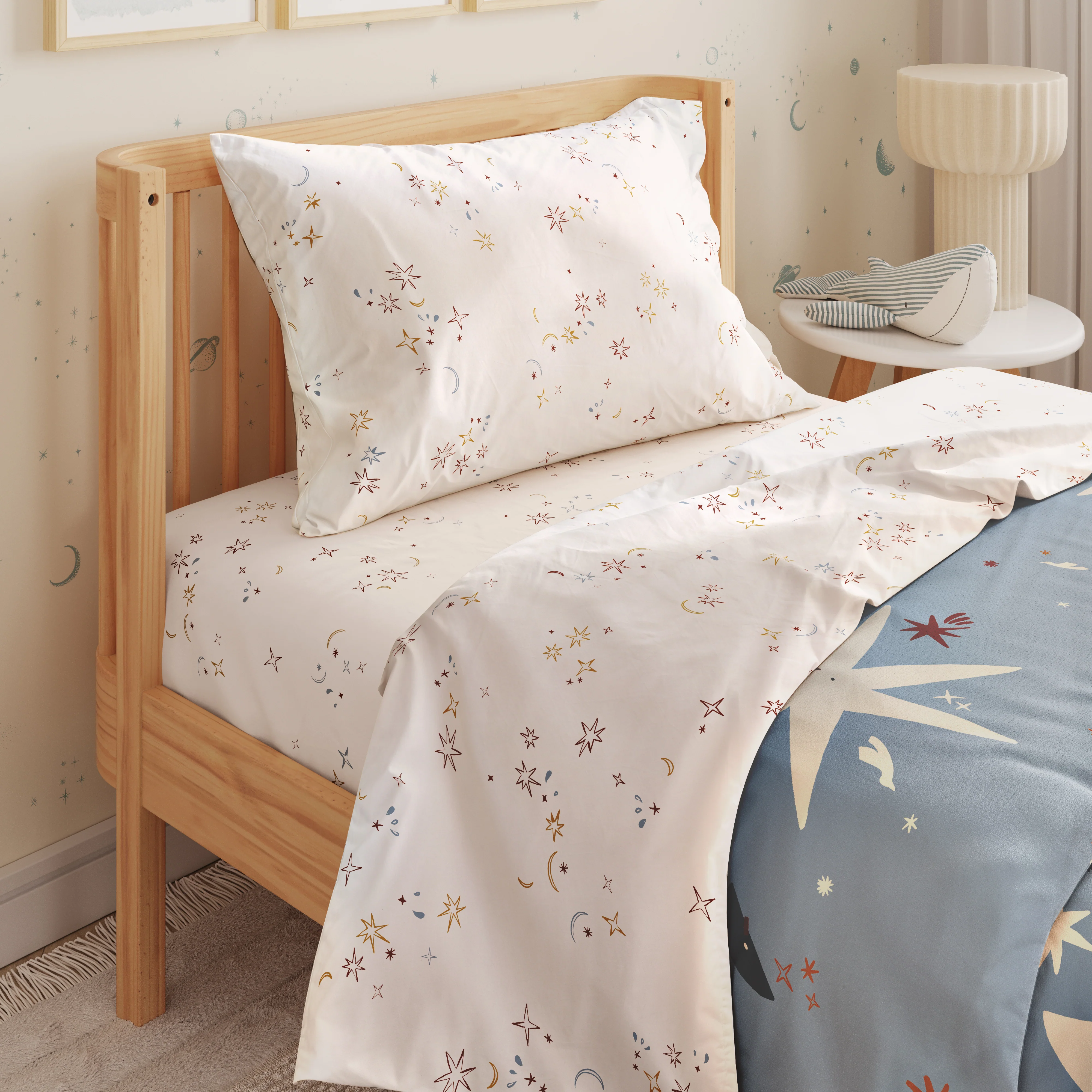 Folk Poetry Twin Sheet Set - Image 2