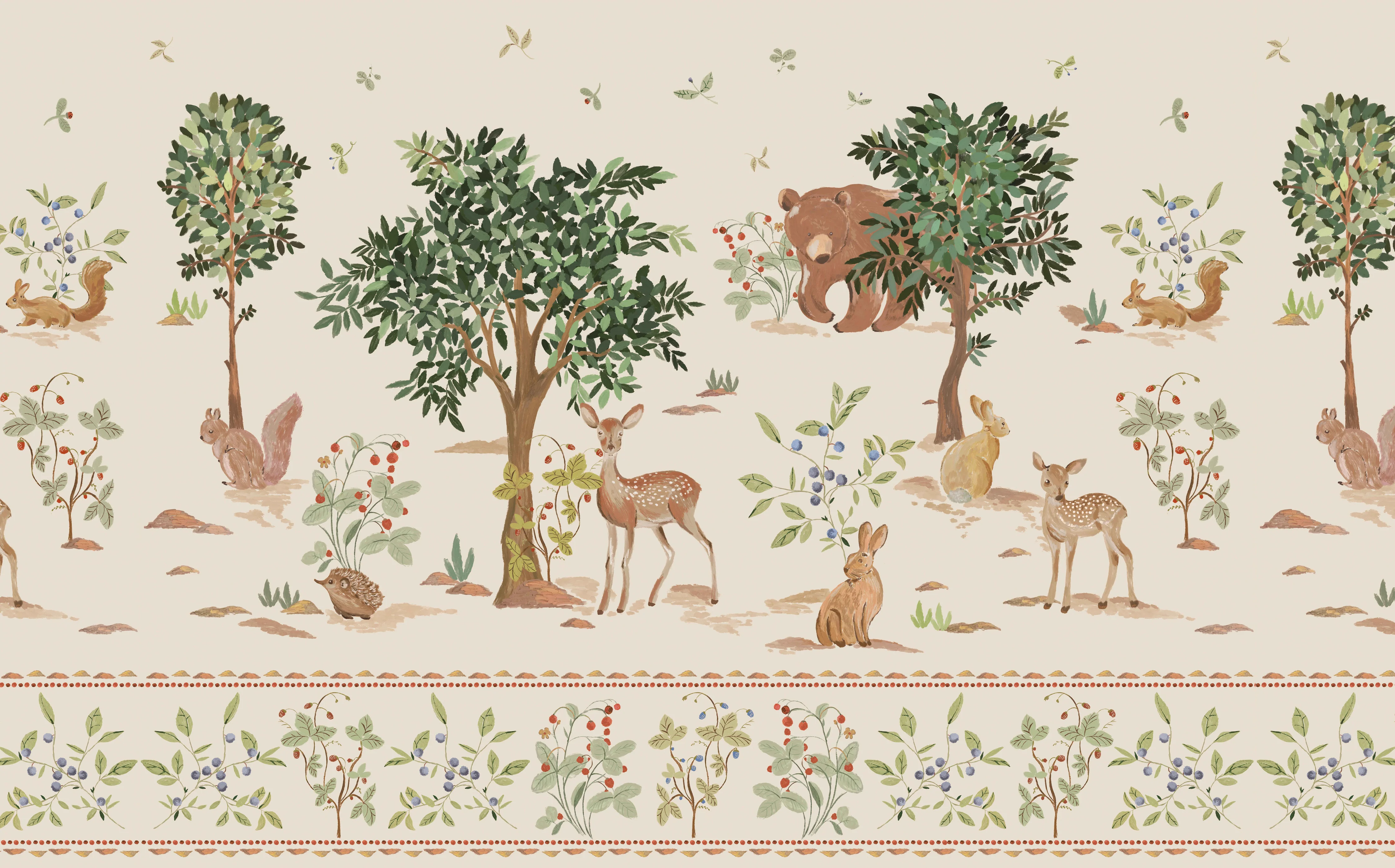 Forest Friends Mural Sample