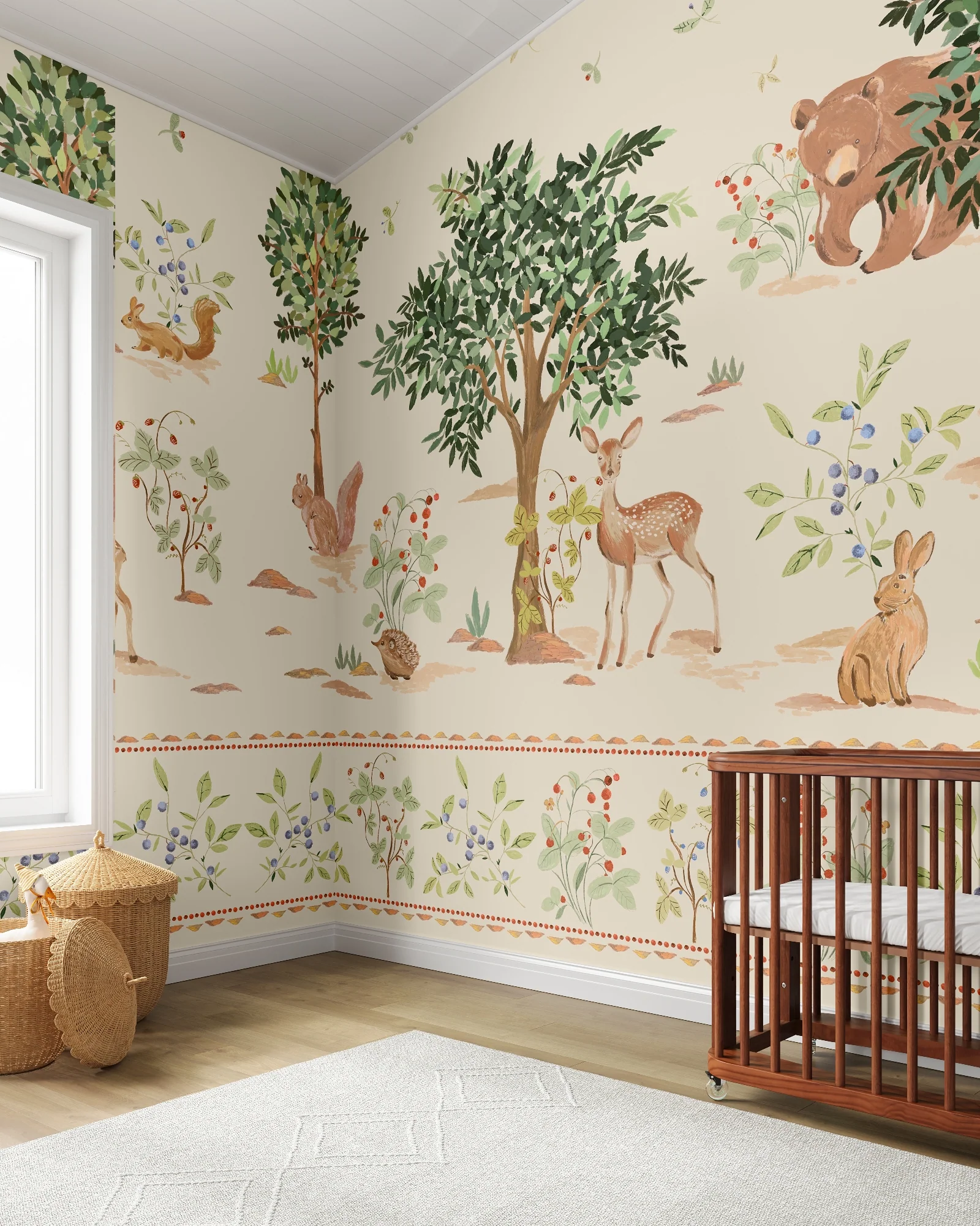 Forest Friends Wall Mural - Image 3
