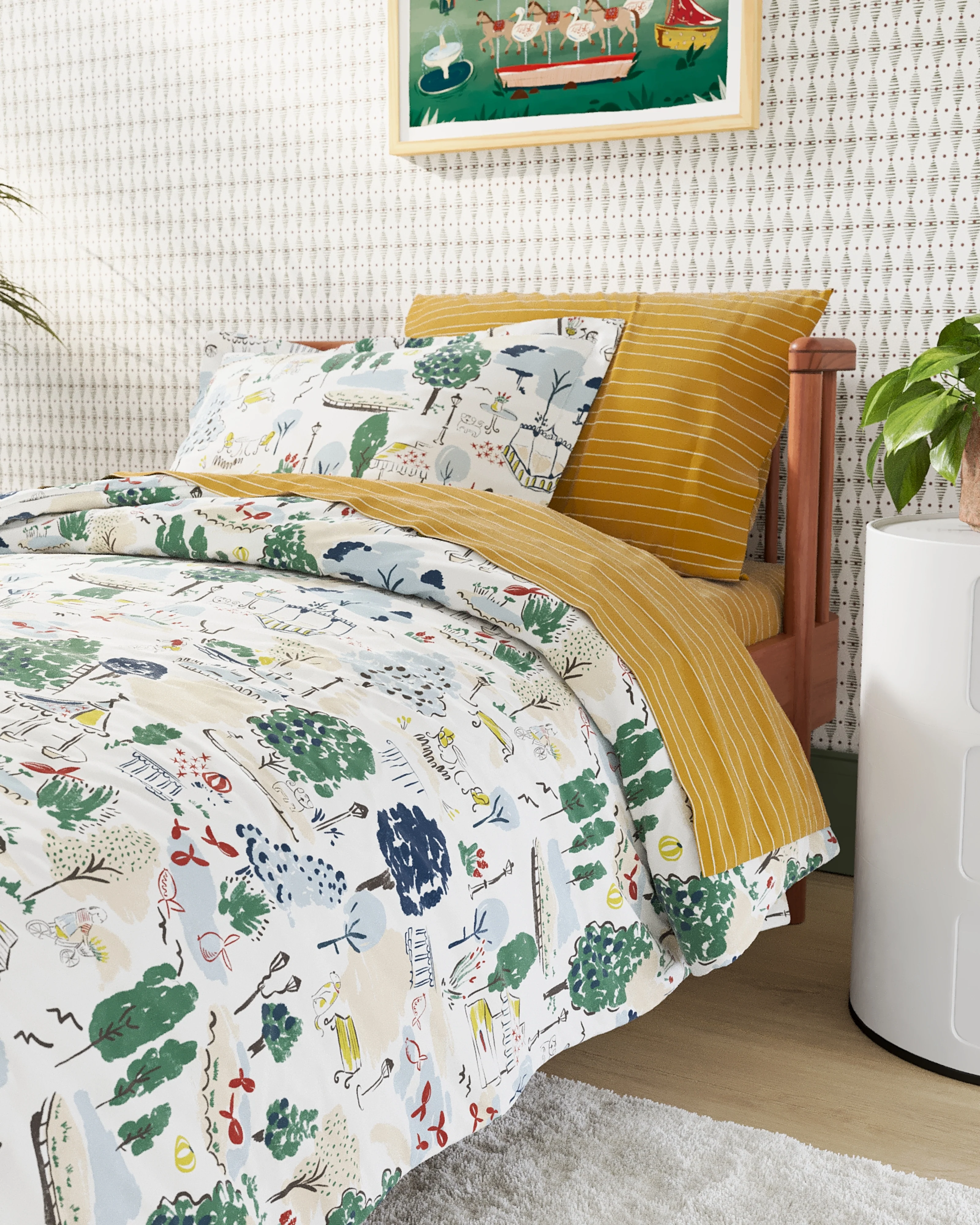 Tuileries Twin Duvet Cover Set - Image 4