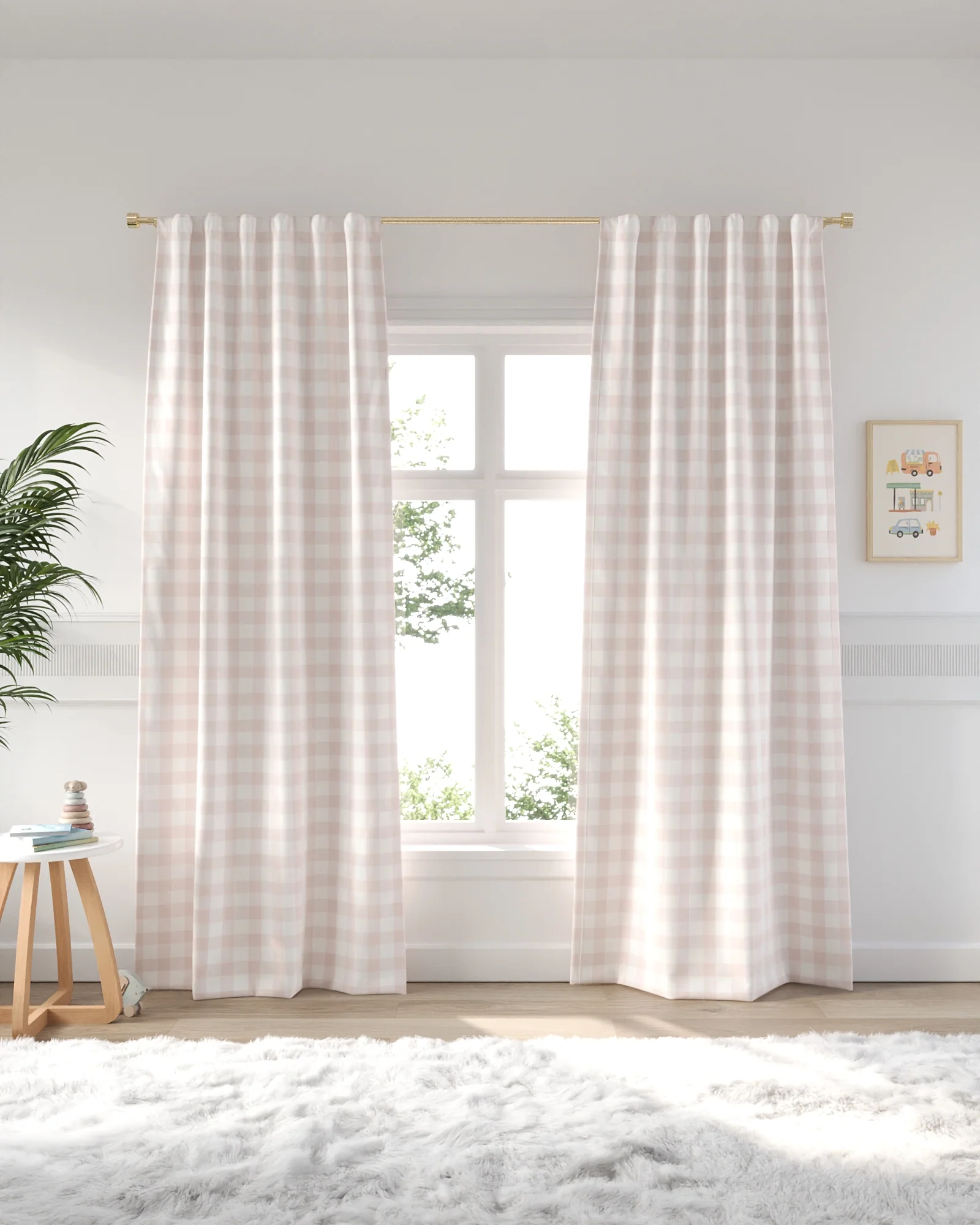 Gingham Blackout Curtain - Image 10