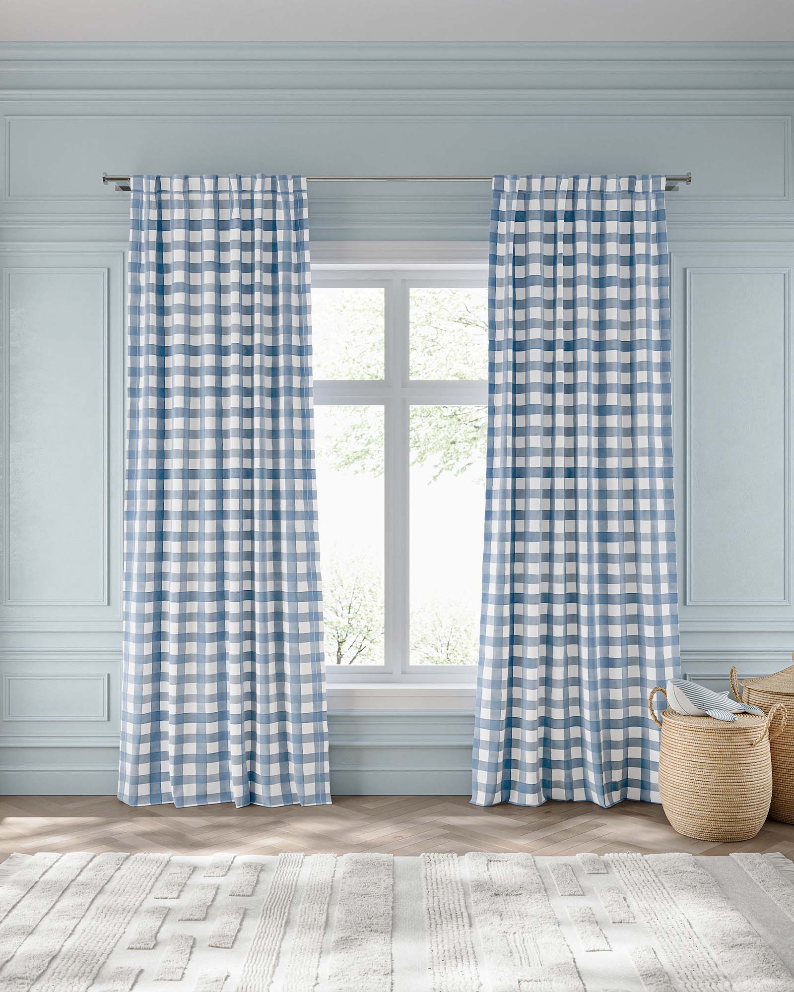 Gingham Blackout Curtain - Image 4