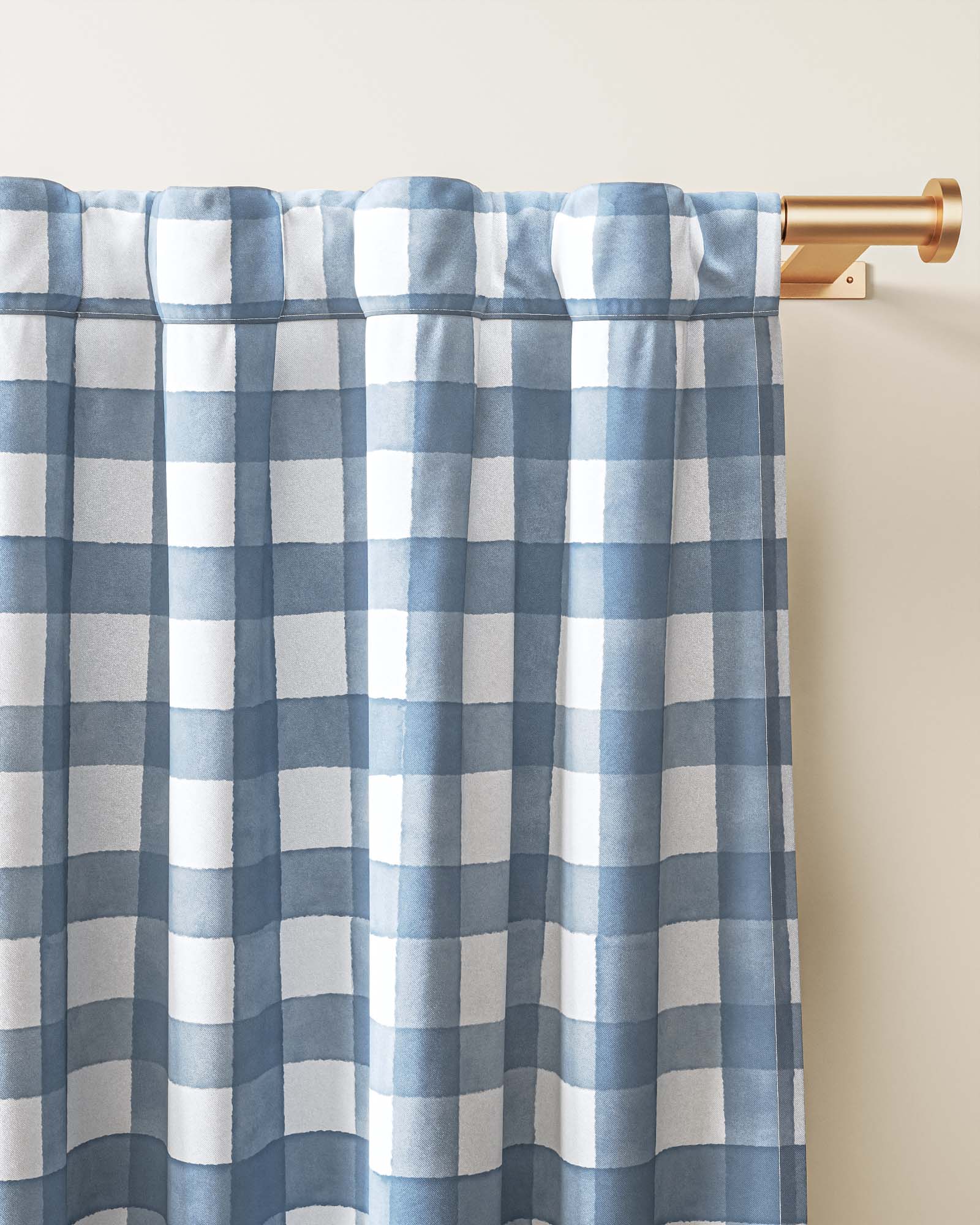 Gingham Blackout Curtain - Image 6