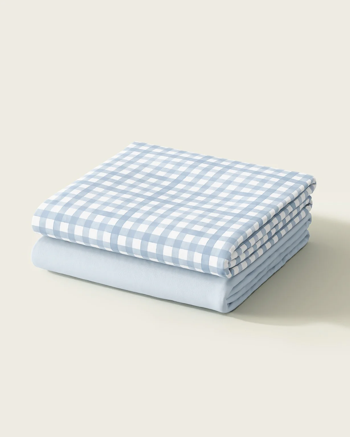 Gingham Crib Sheet Set