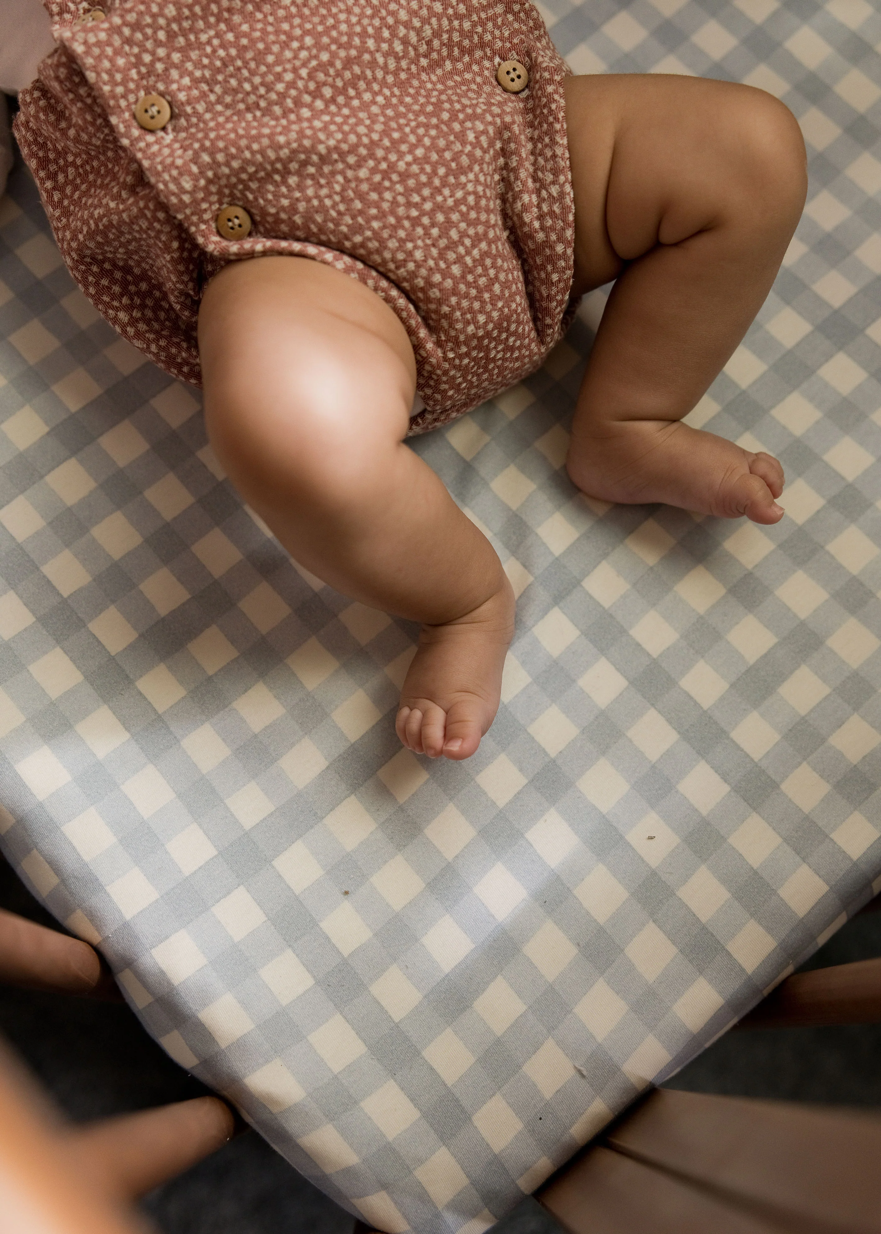Gingham Crib Sheet Set - Image 3