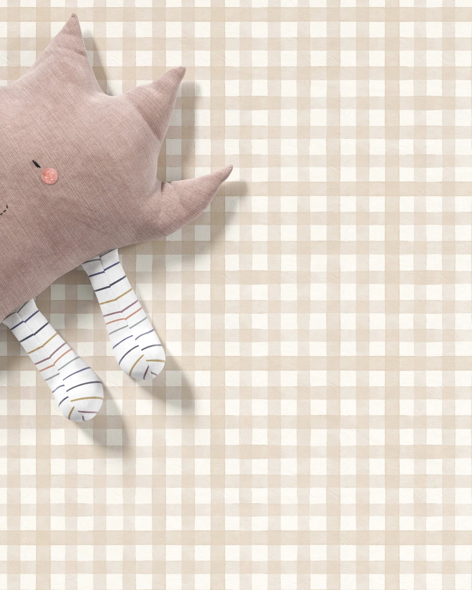 Gingham Crib Sheet Set - Image 8
