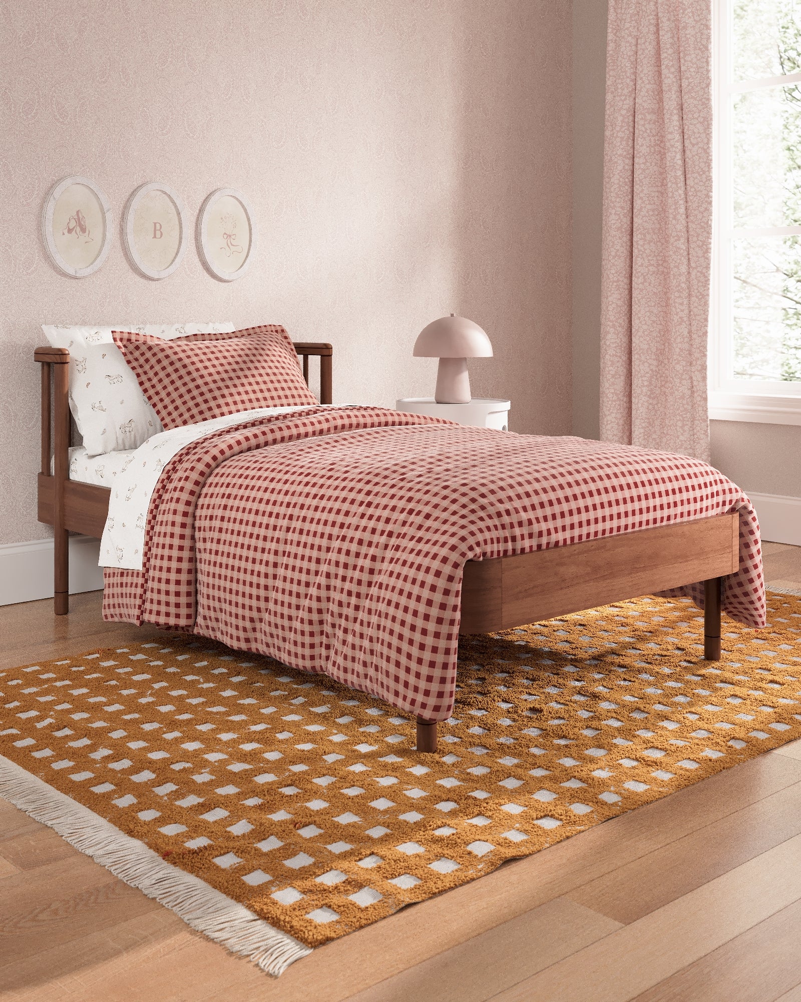 Gingham Twin Duvet Cover Set - Image 7