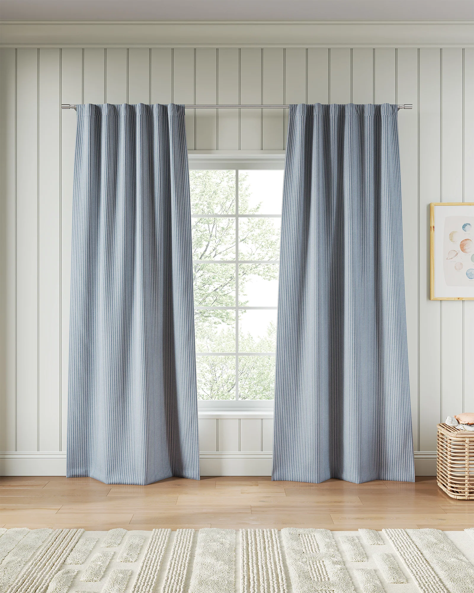 Herringbone Stripe Blackout Curtain - Image 10
