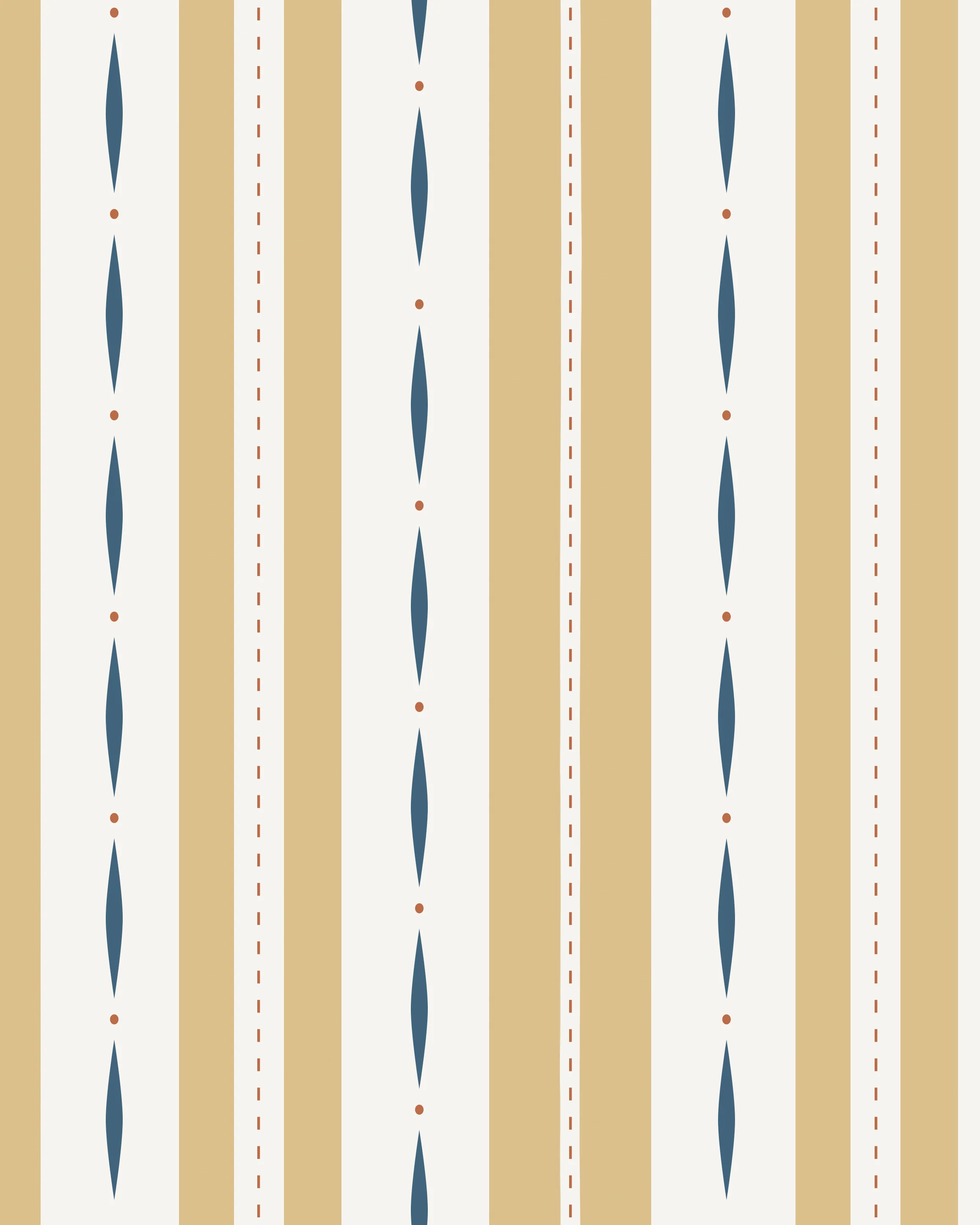 Le Marais Stripes Wallpaper Sample - Image 4