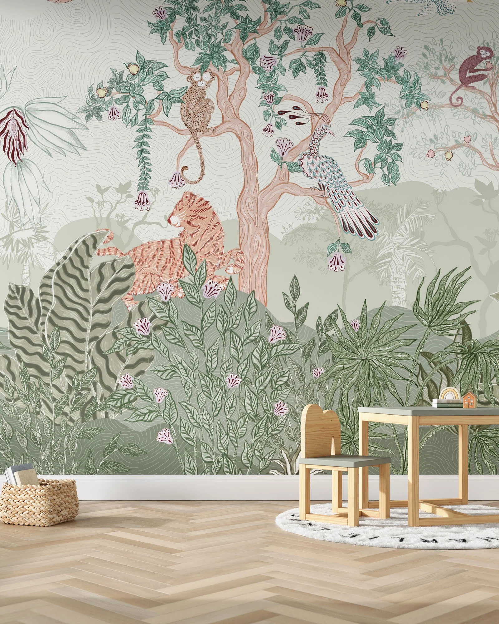Lively Menagerie Wall Mural - Image 5