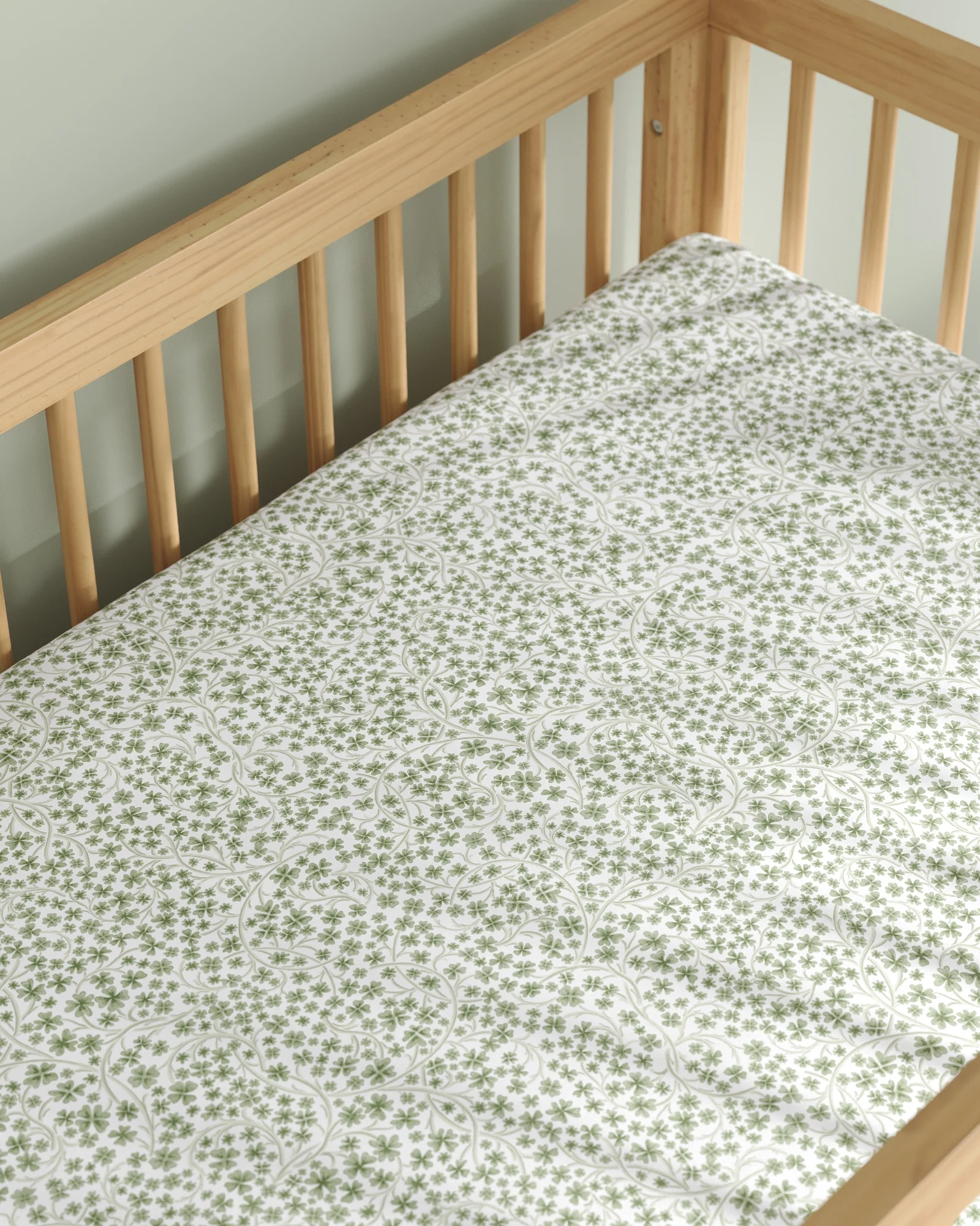 Lucky Clover Crib Sheet Set - Image 3