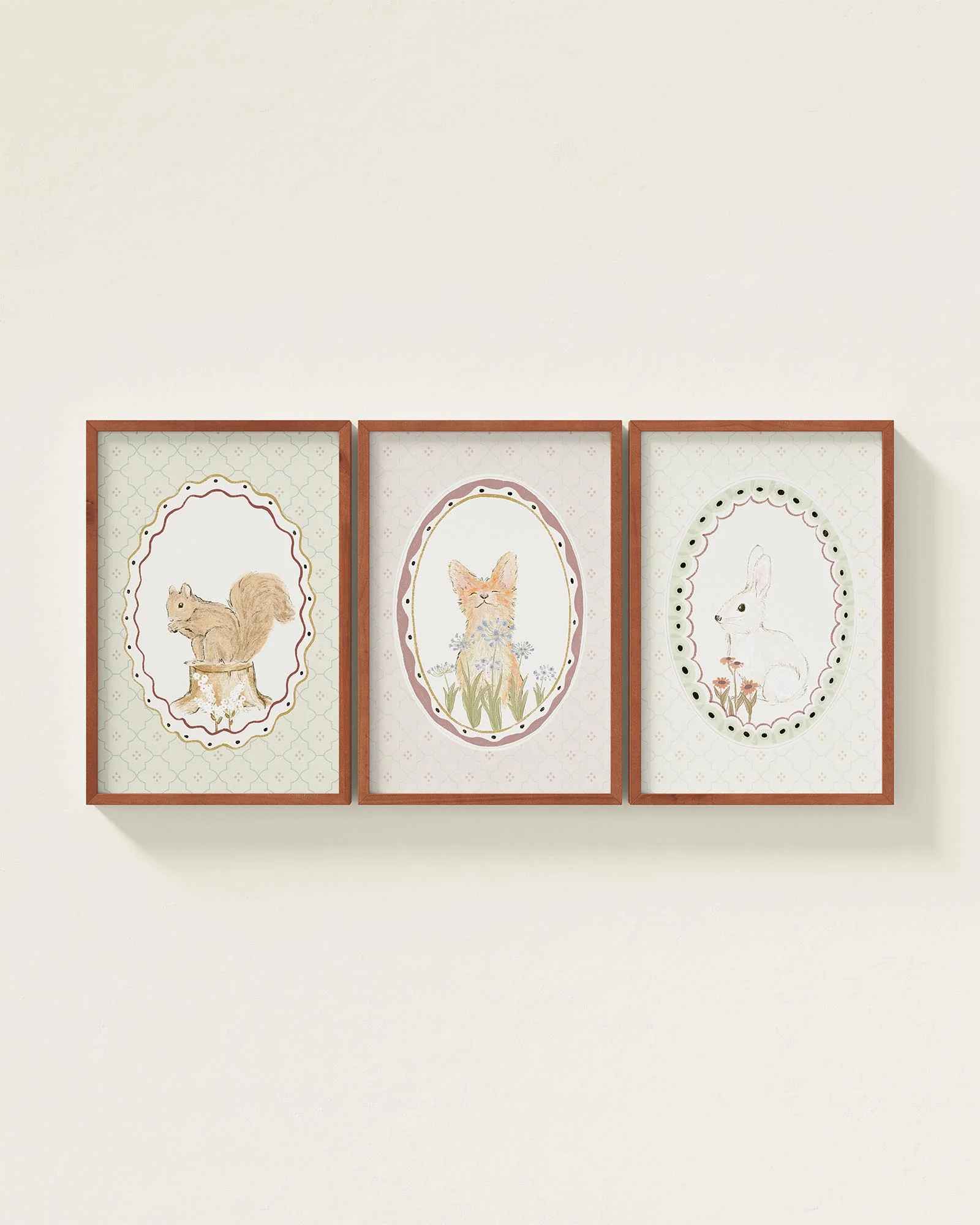Meadow Friends Framed Wall Art Set - Image 10