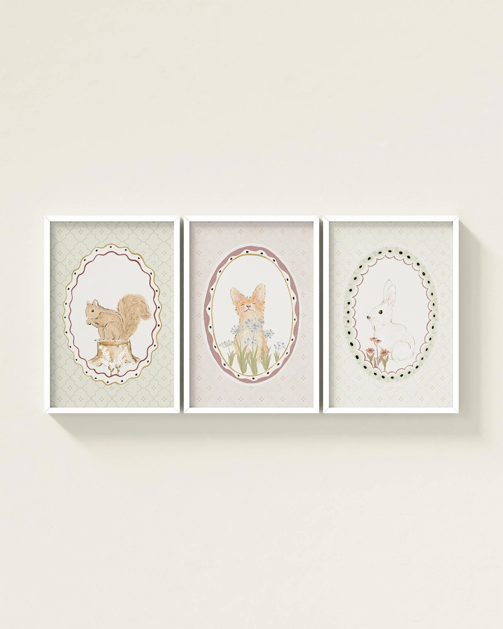 Meadow Friends Framed Wall Art Set - Image 11