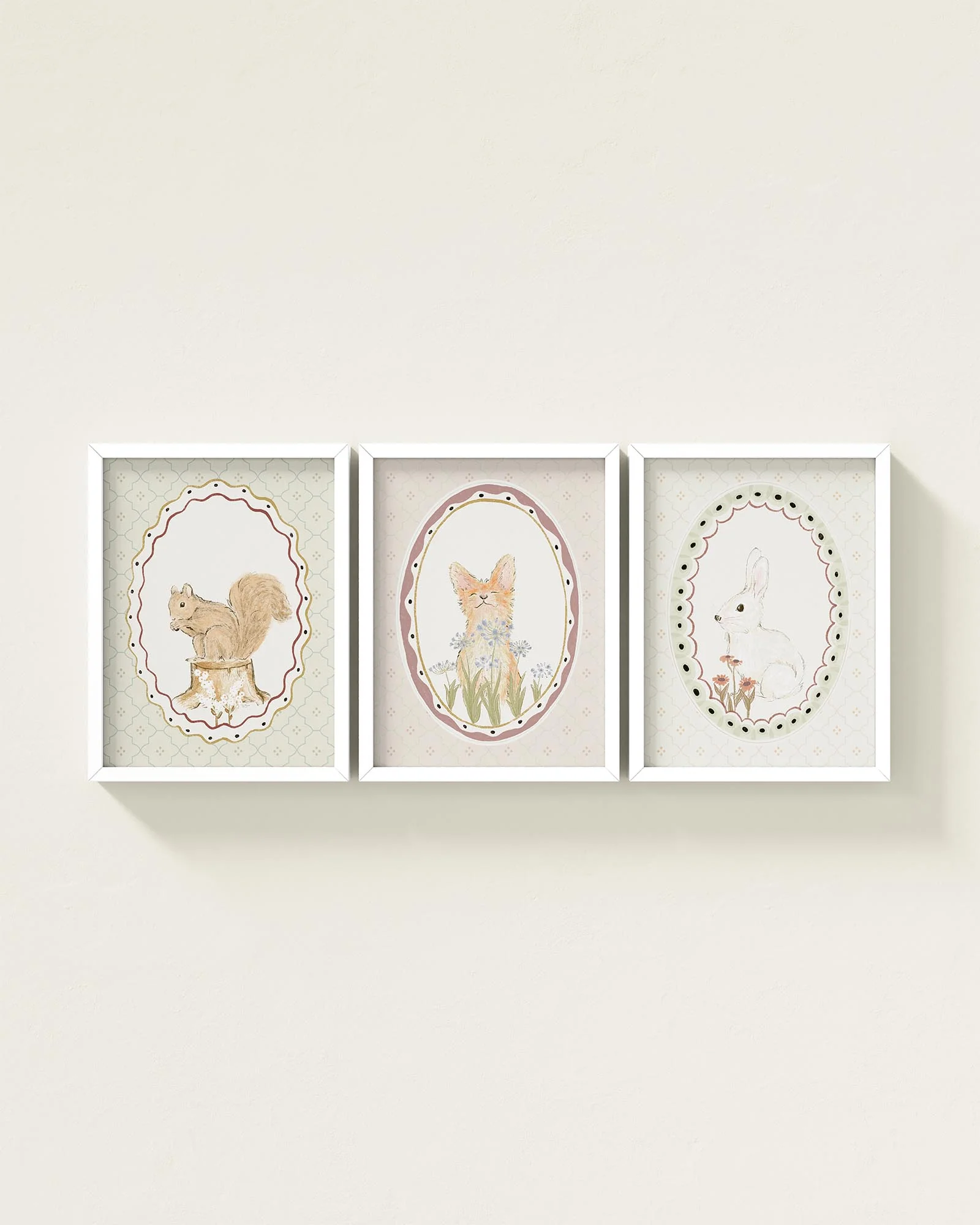Meadow Friends Framed Wall Art Set - Image 12