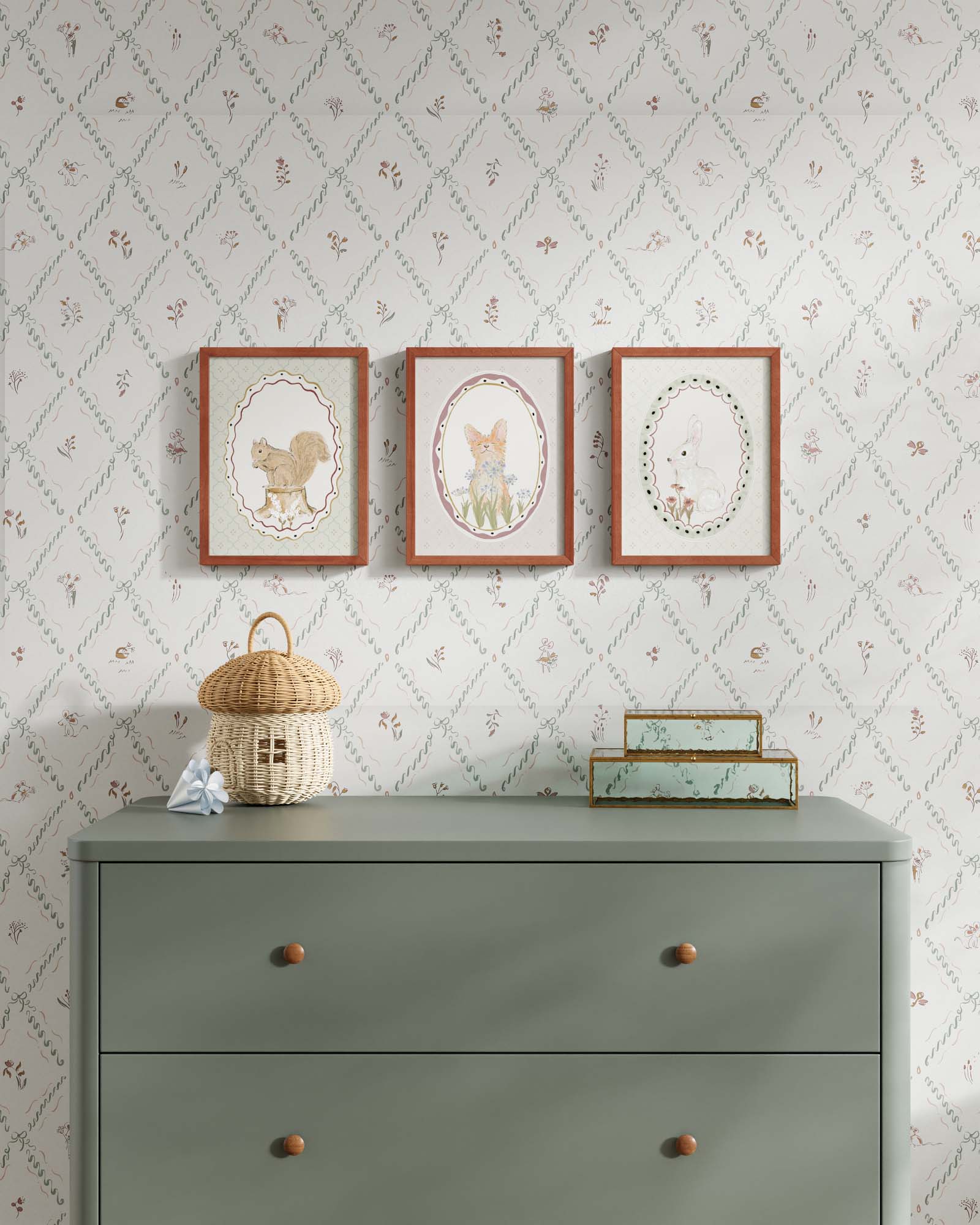 Meadow Friends Framed Wall Art Set - Image 2