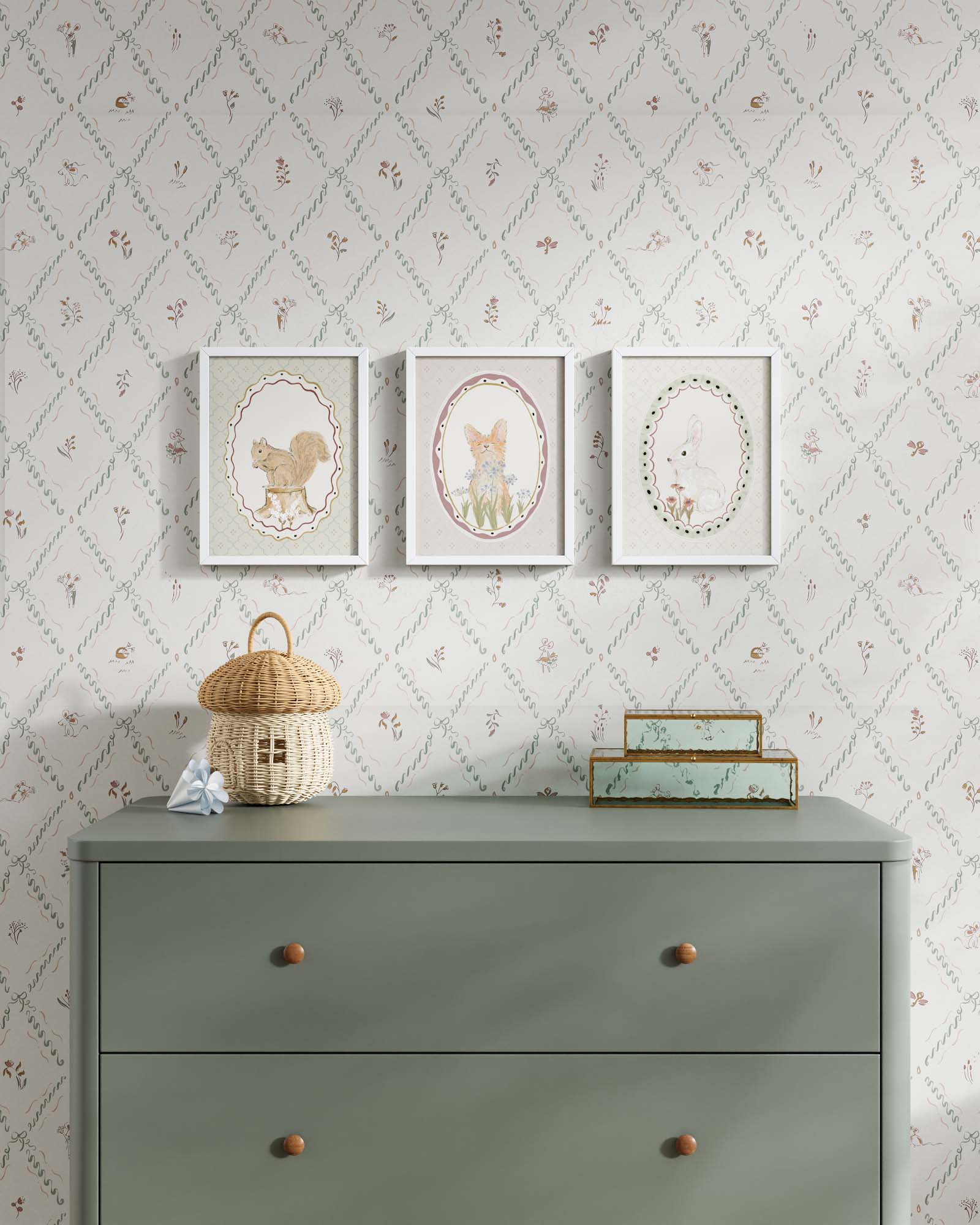 Meadow Friends Framed Wall Art Set - Image 3