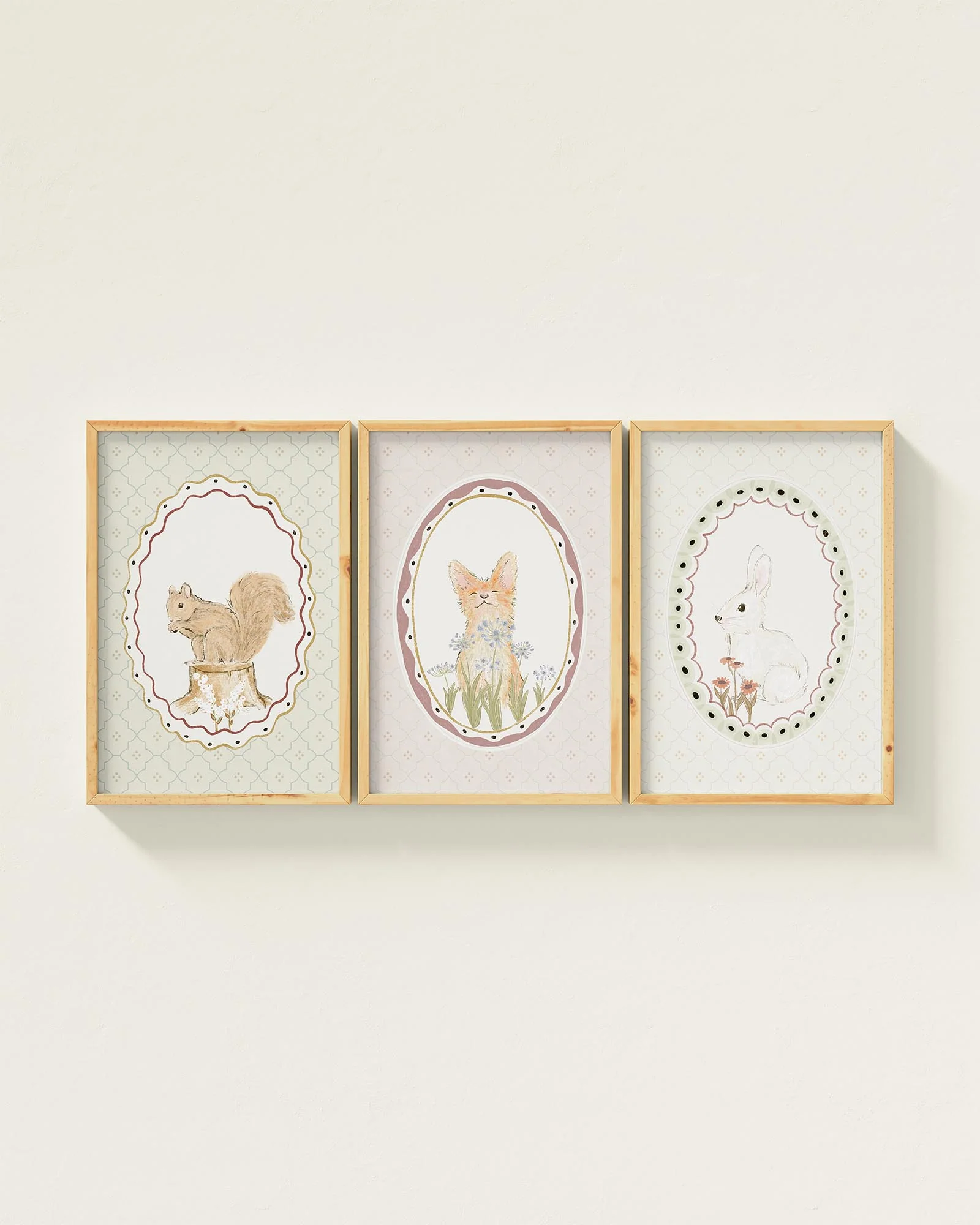 Meadow Friends Framed Wall Art Set - Image 9